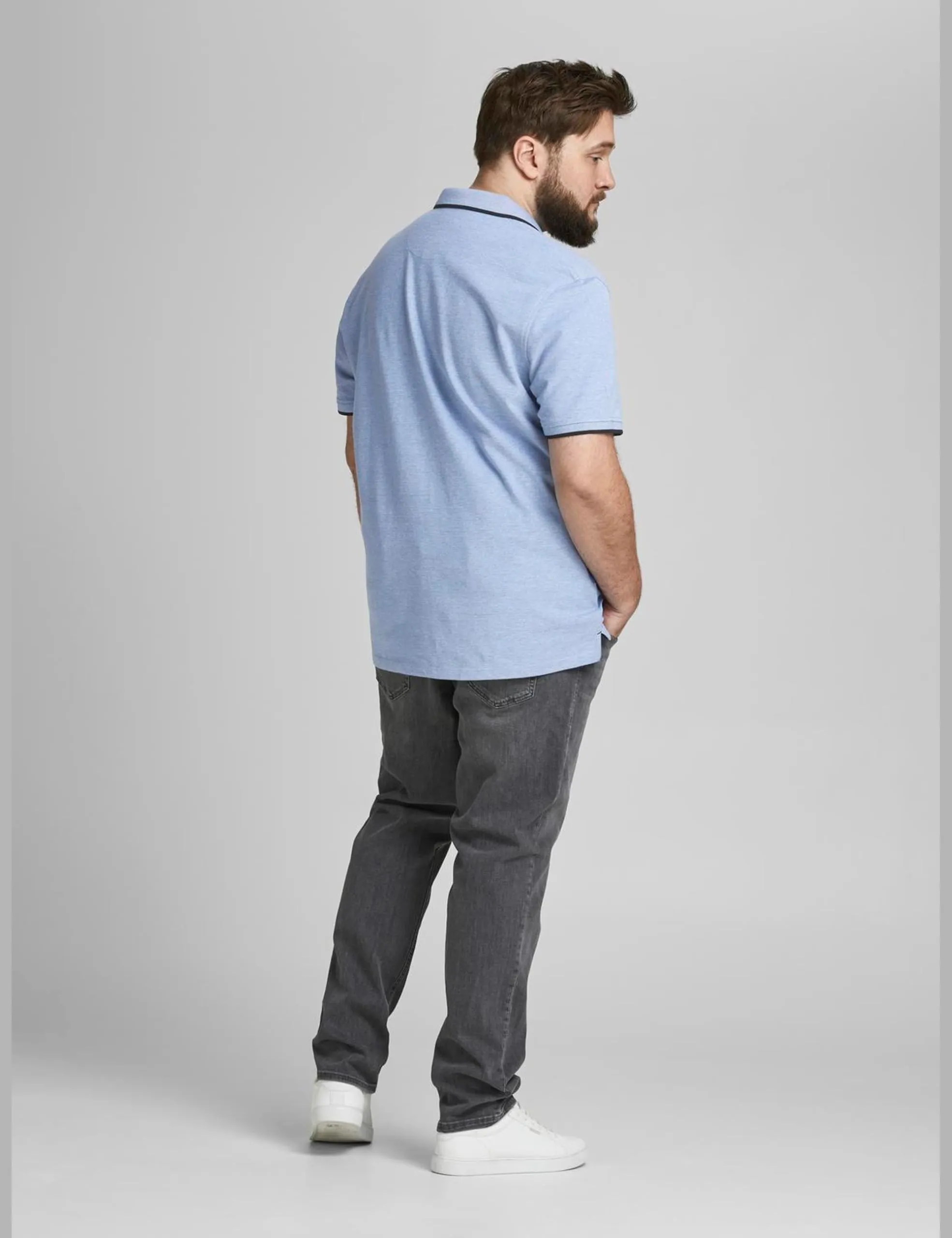 Jack & Jones Polo Semplice Blu 3XL - immagine 3