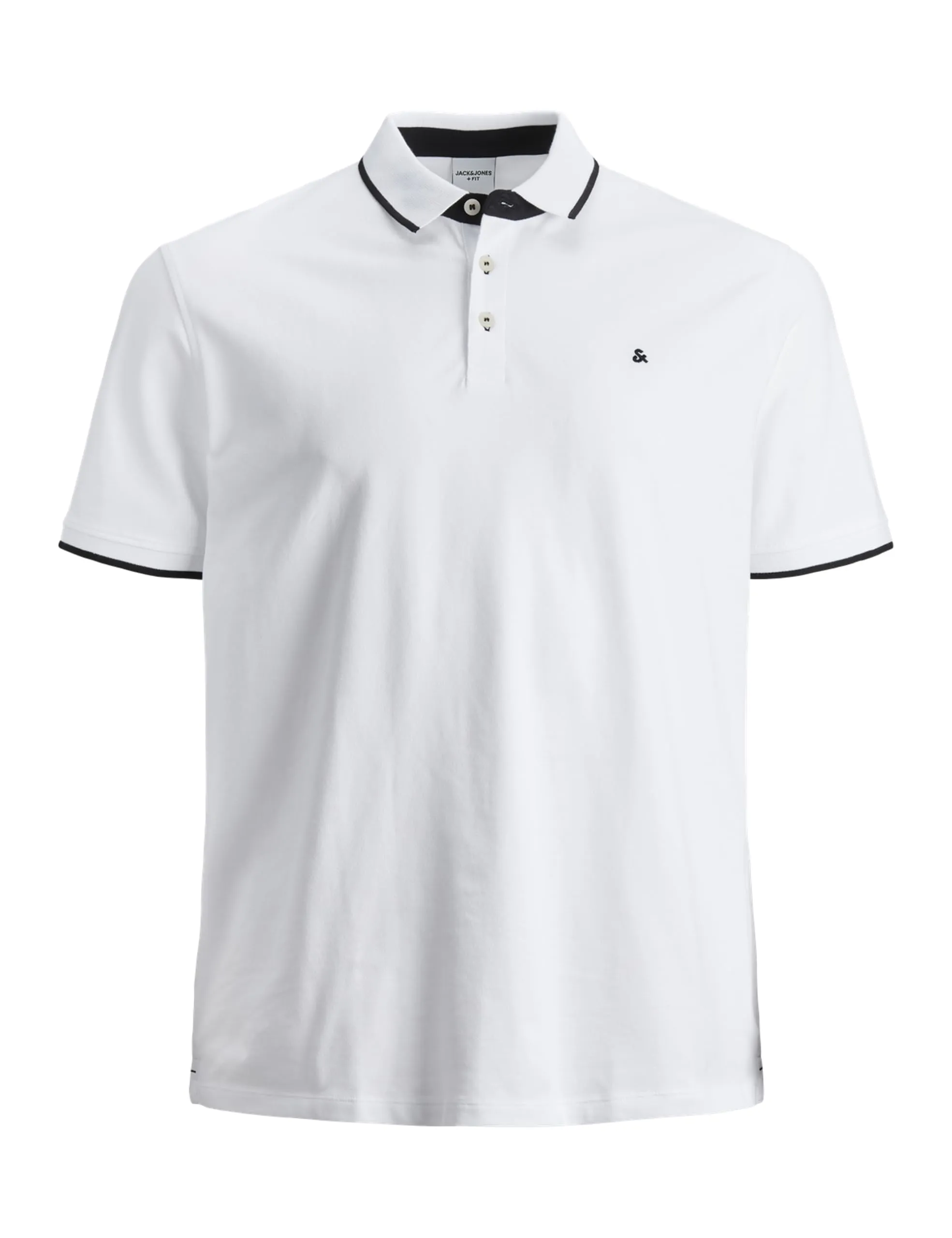 Jack & Jones JJEPAULOS Polo Shirt for Men, Short Sleeve, Cotton, White, 4XL - immagine 1