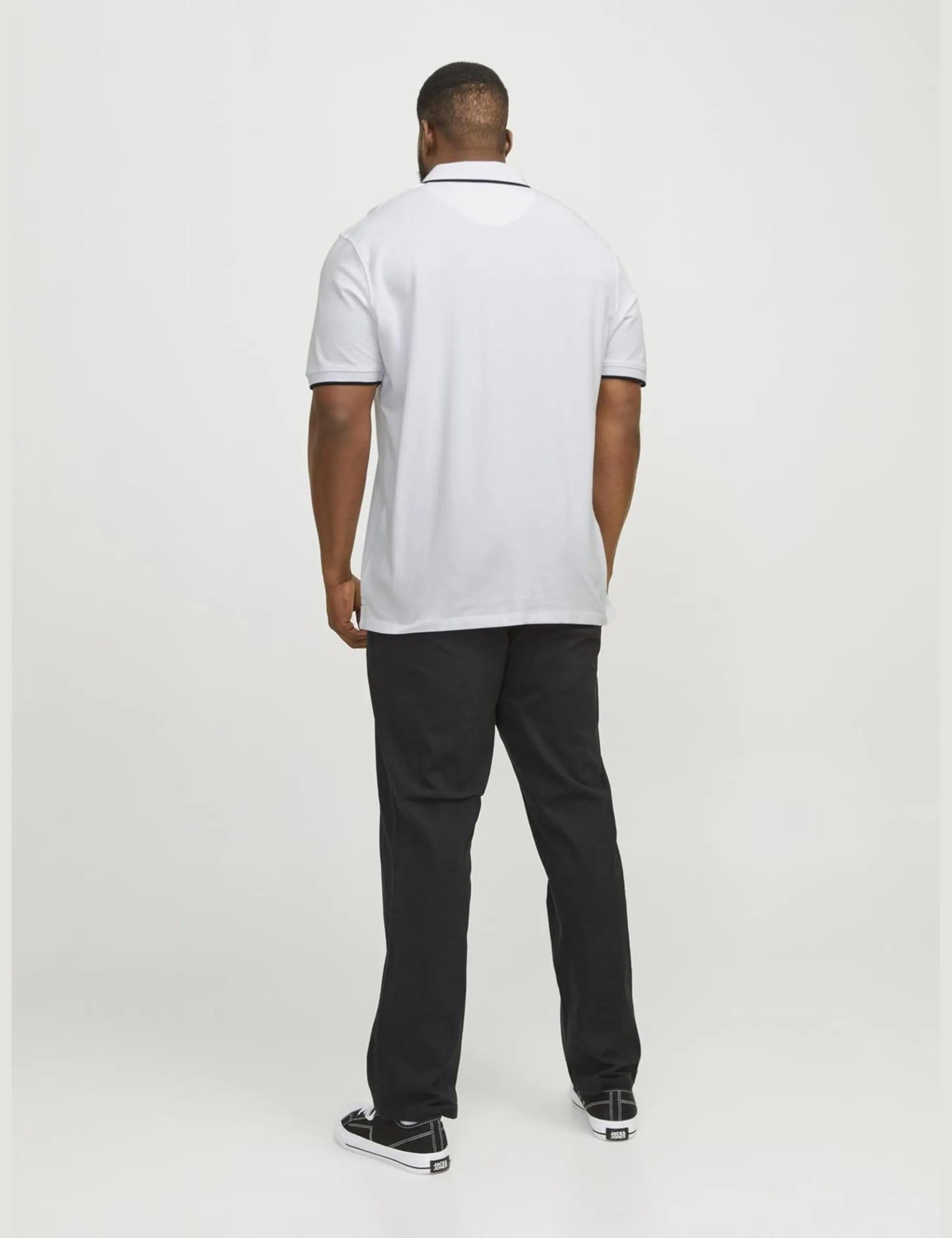 Jack & Jones JJEPAULOS Polo Shirt for Men, Short Sleeve, Cotton, White, 4XL - immagine 5