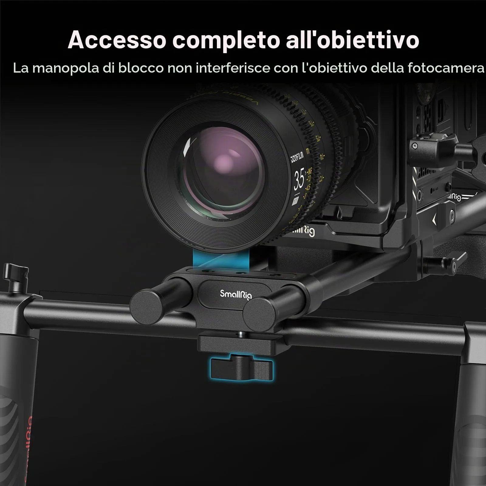 SmallRig Kit di Supporto Universale da Spalla per Fotocamera, 40 cm, Aste da 15 mm, 2896C - immagine 3