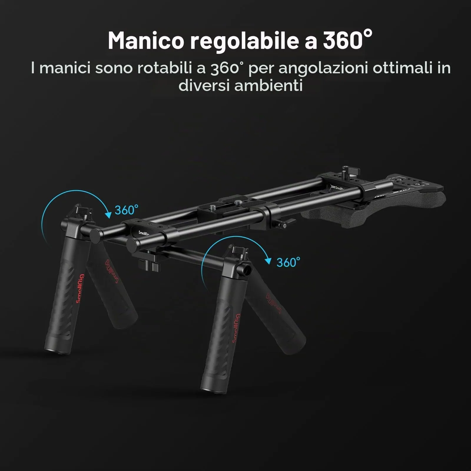 SmallRig Kit di Supporto Universale da Spalla per Fotocamera, 40 cm, Aste da 15 mm, 2896C - immagine 7