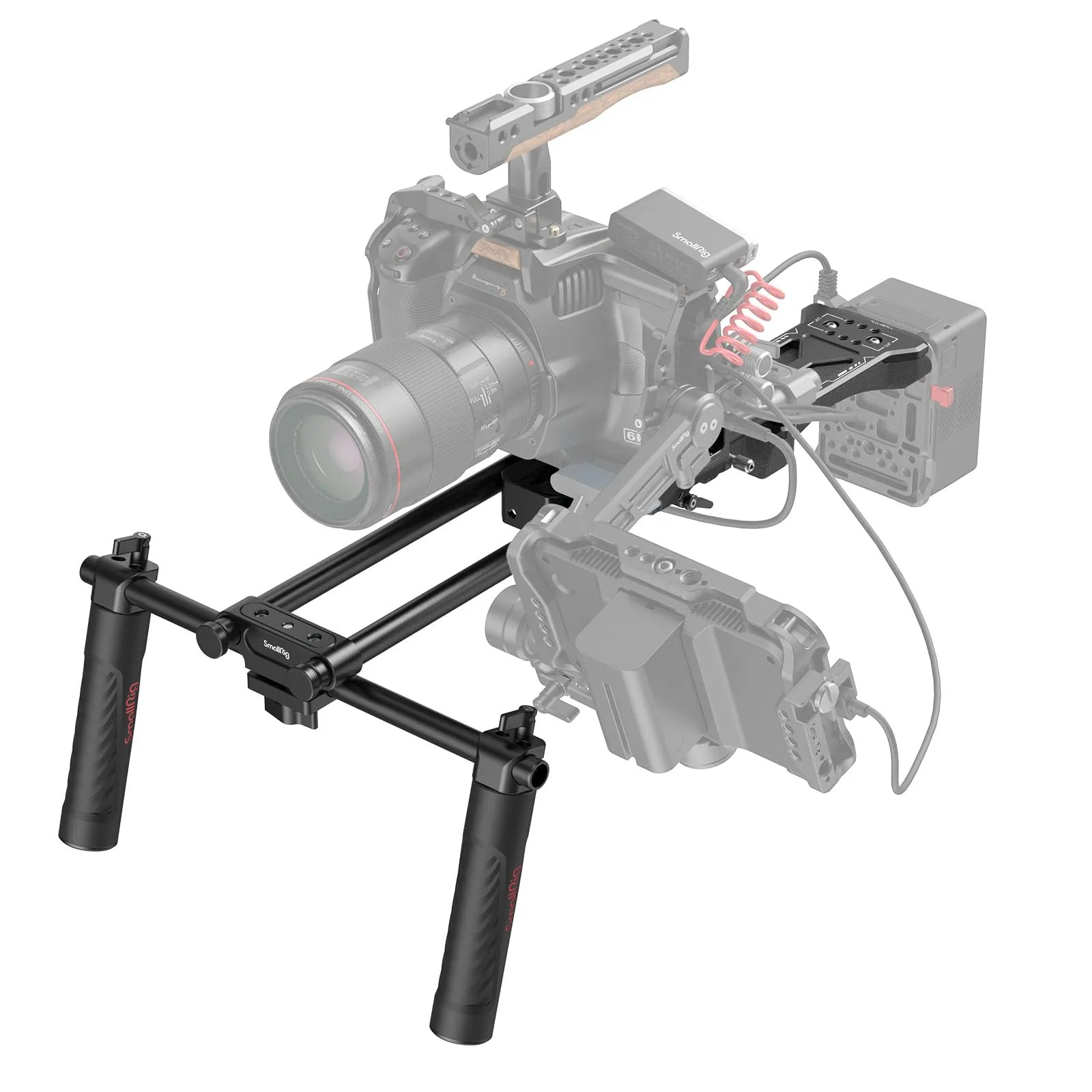 SmallRig Kit di Supporto Universale da Spalla per Fotocamera, 40 cm, Aste da 15 mm, 2896C - immagine 9