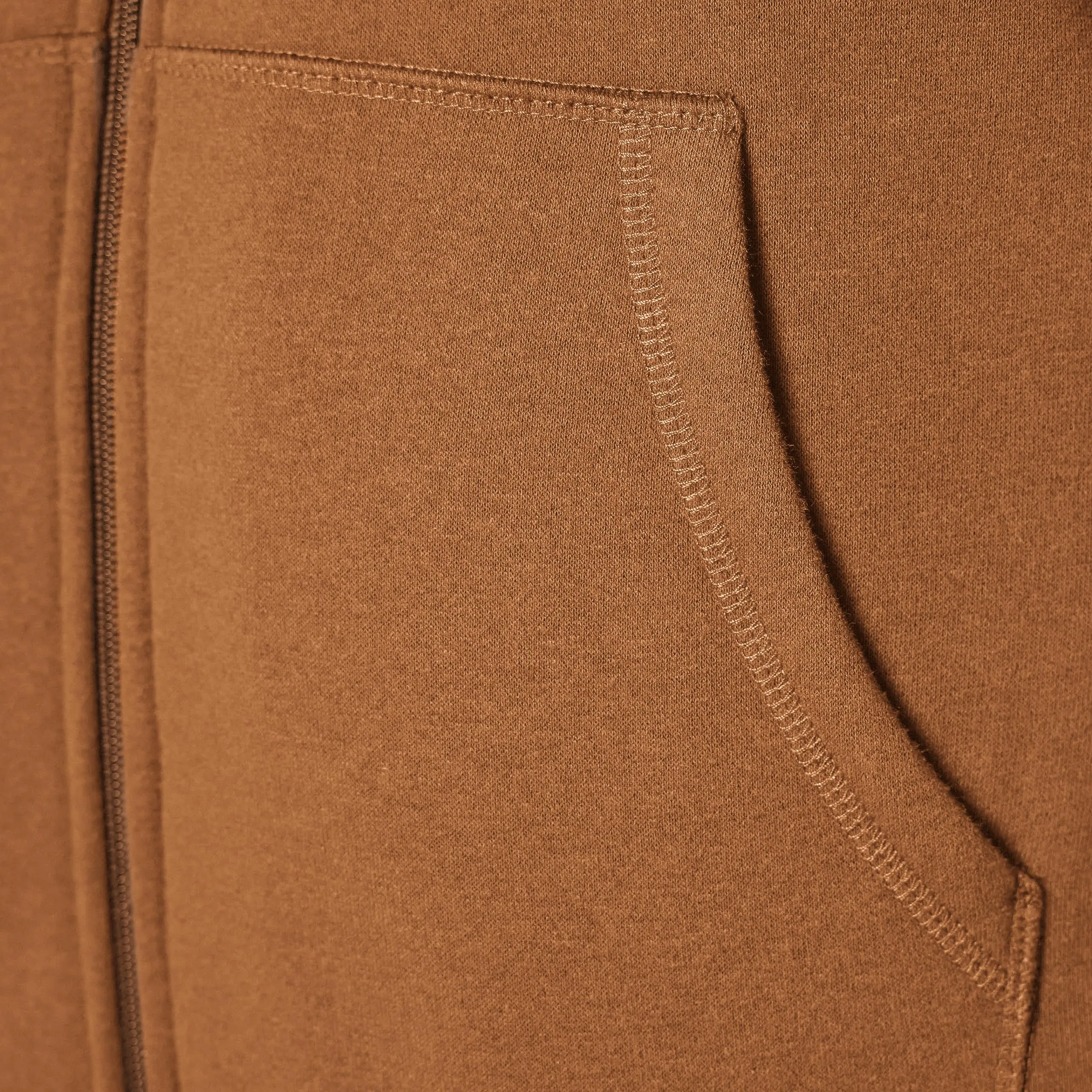 Amazon Essentials Felpa con Cappuccio e Cerniera Integrale in Pile Foderata in Sherpa Uomo, Marrone Toffee, S - immagine 6