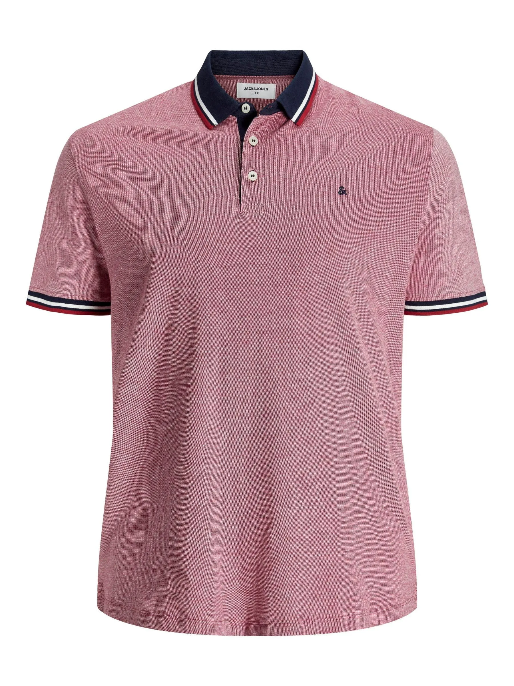 Jack & Jones JJepaulos Polo SS Noos Pls, Rio Red, 2XL - immagine 1