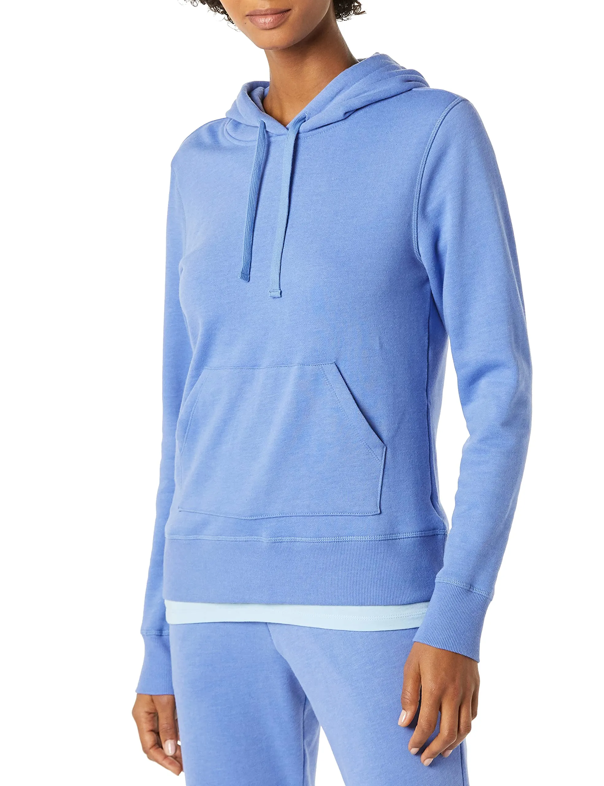 Amazon Essentials Felpa con Cappuccio in Pile Regular Donna, Blu Puntinato, XS - immagine 1