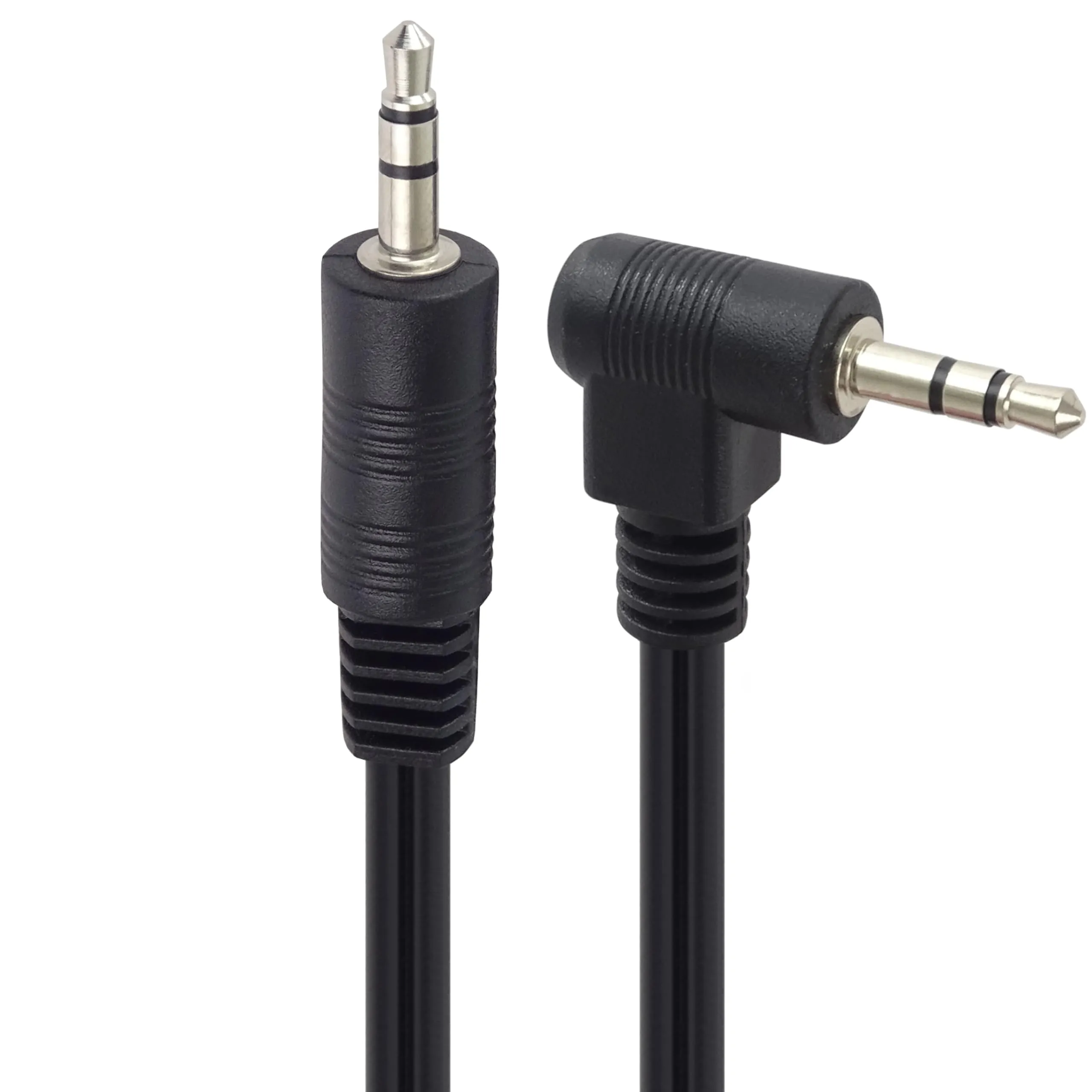 PremiumCord Cavo Jack 3,5mm Maschio-Maschio 90°, 1m, Nero - immagine 1