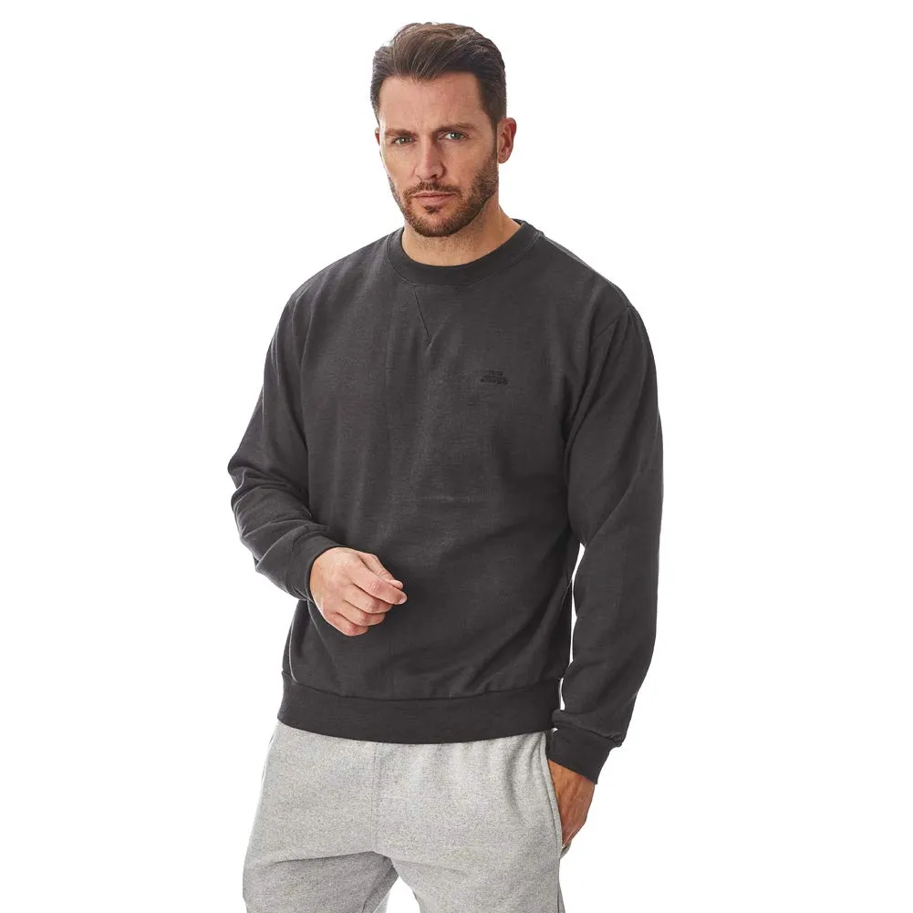 Iron Mountain Felpa Uomo Girocollo Fleece - Carbone, L - immagine 2