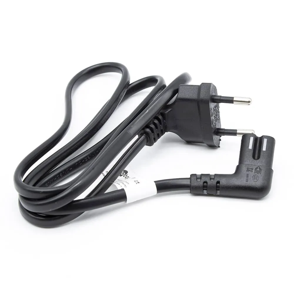 CABLEPELADO Cavo di alimentazione IEC-320 C7 a gomito, 0,75 mm², nero, 1 m - immagine 2