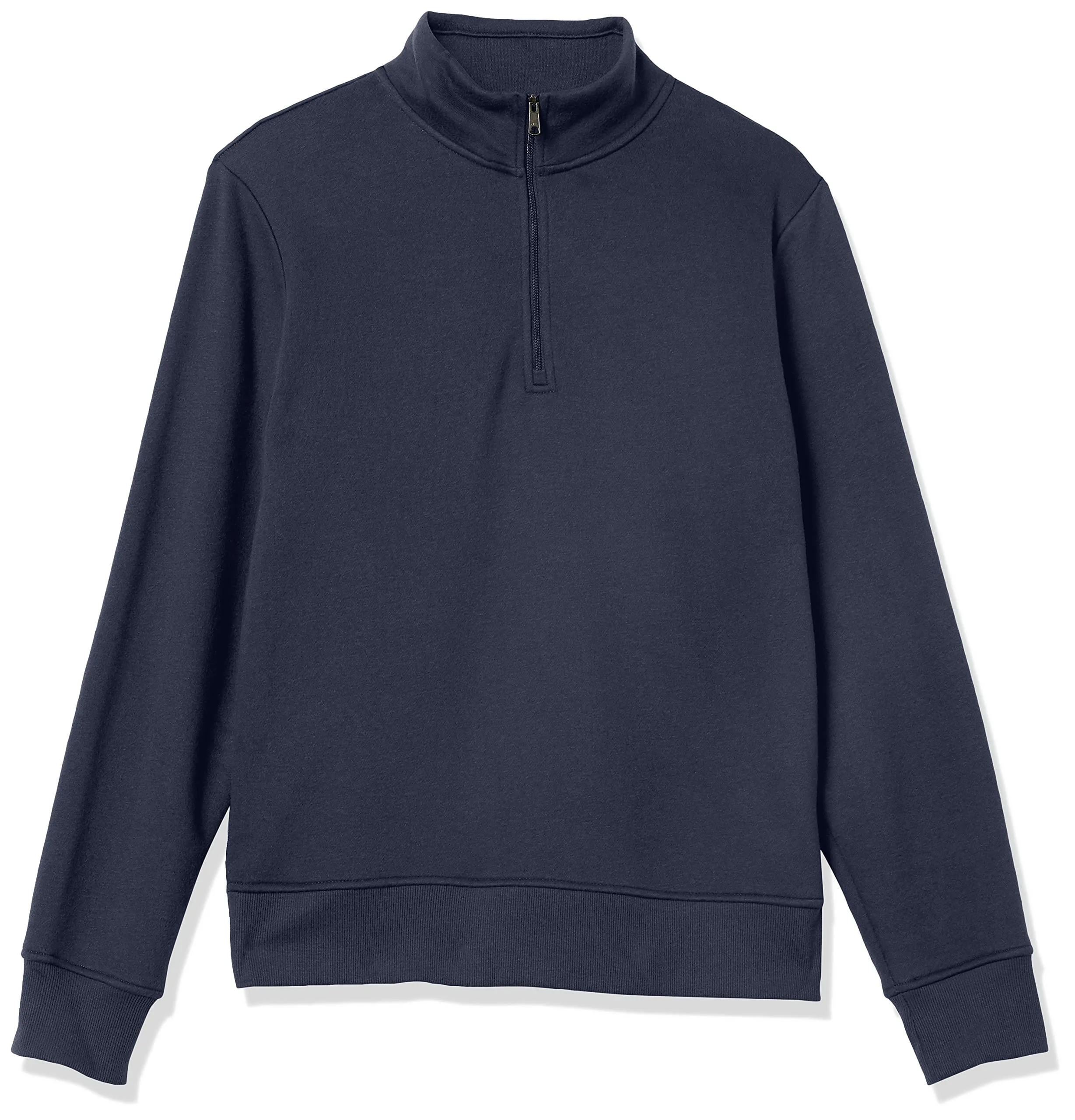 Amazon Essentials Felpa in Pile con Zip Corta Uomo, Blu Marino, XL - immagine 9