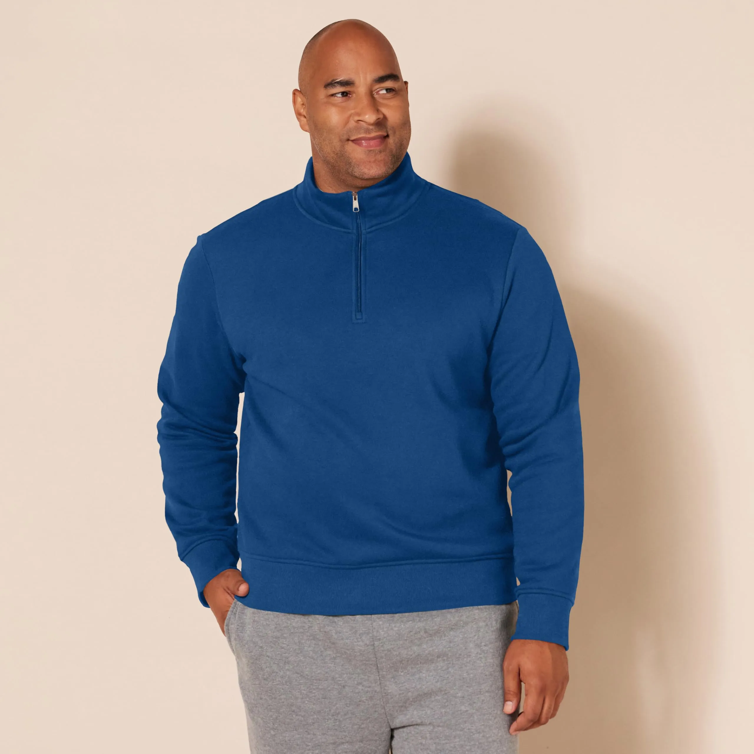 Amazon Essentials Felpa in Pile con Zip Corta Uomo, Foglia di tè, XXL - immagine 6