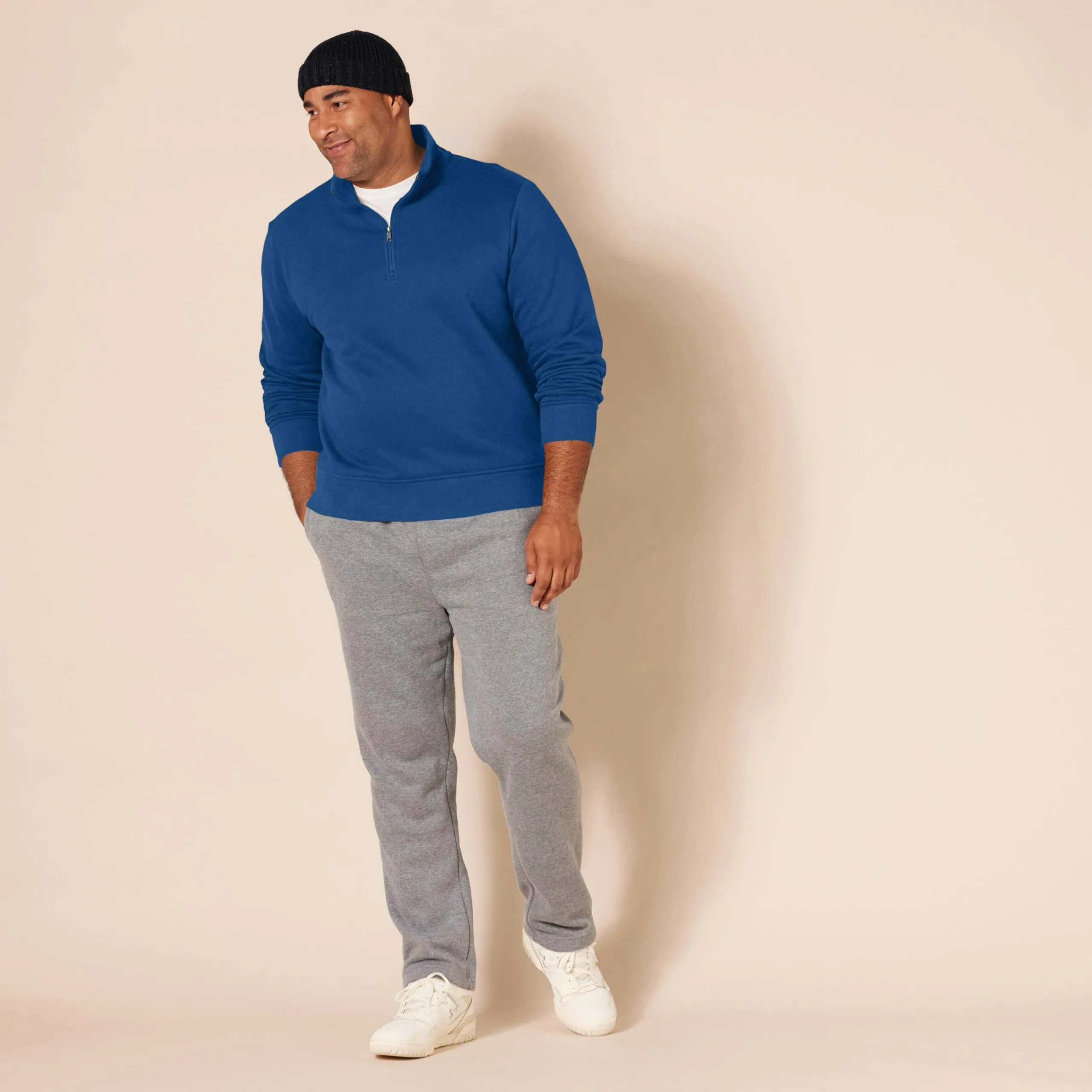 Amazon Essentials Felpa in Pile con Zip Corta Uomo, Foglia di tè, XXL - immagine 8