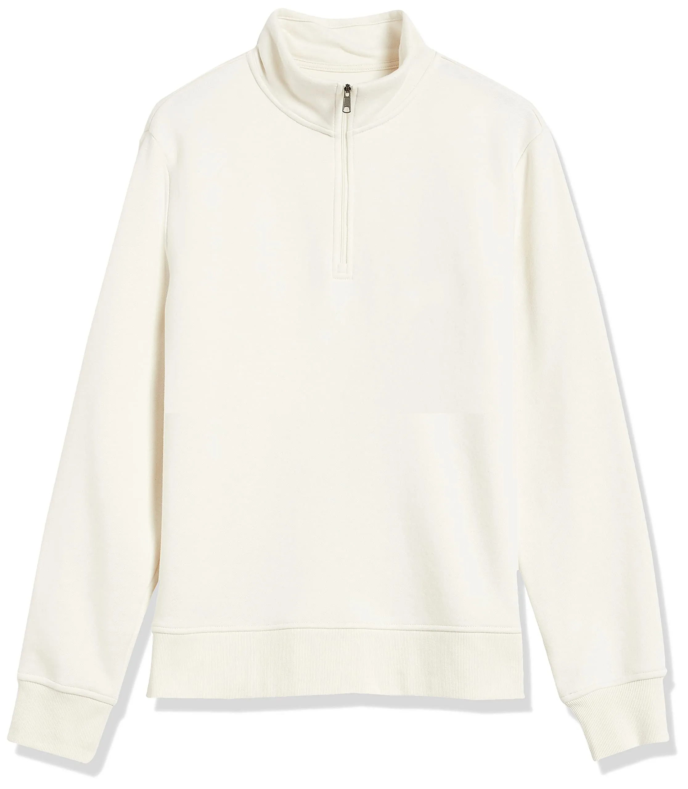 Amazon Essentials Felpa in Pile con Zip Corta Uomo, Bianco Sporco, XL - immagine 9
