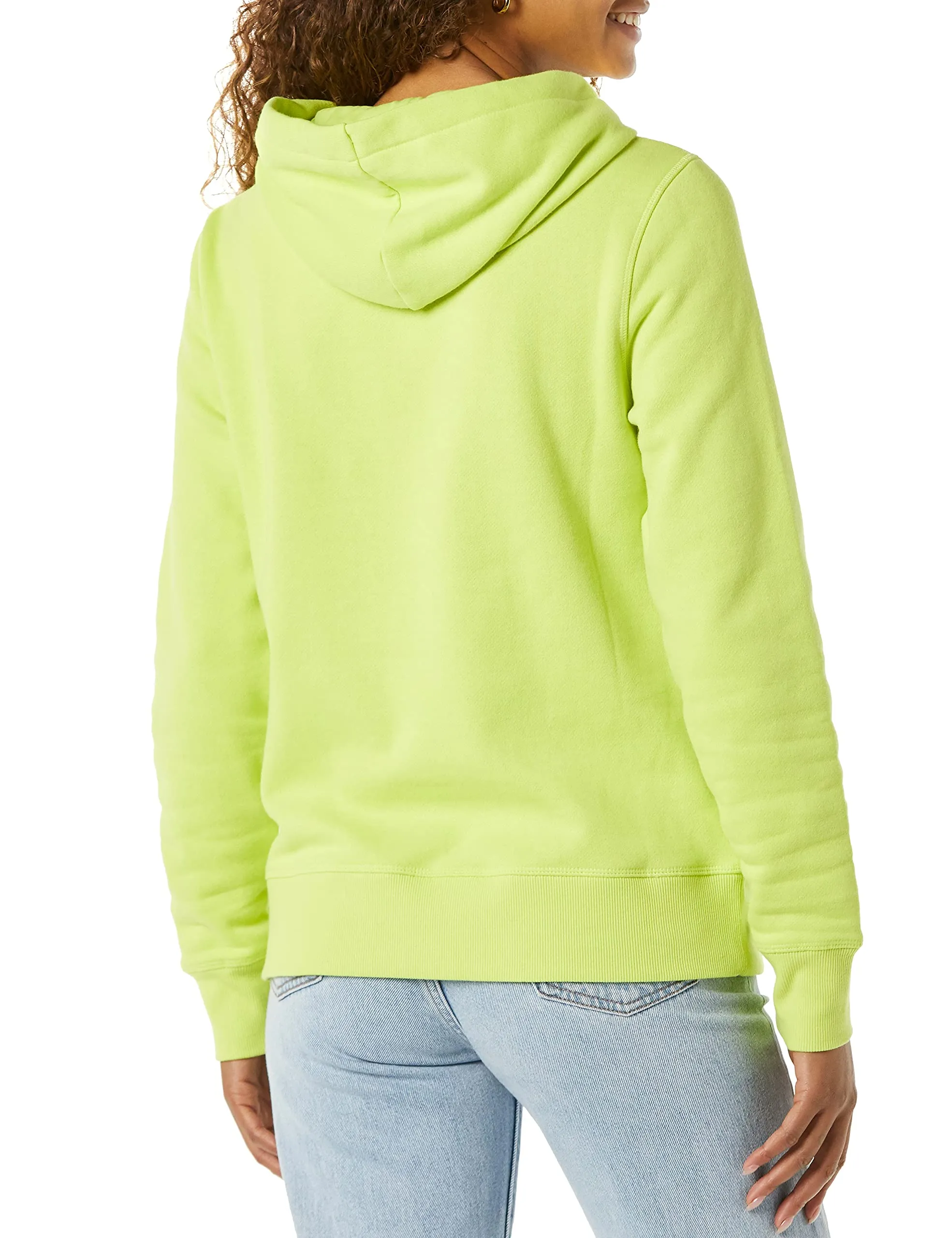 Amazon Essentials Felpa con Cappuccio in Pile vestibilità Regular Donna, Verde Lime, XS - immagine 2