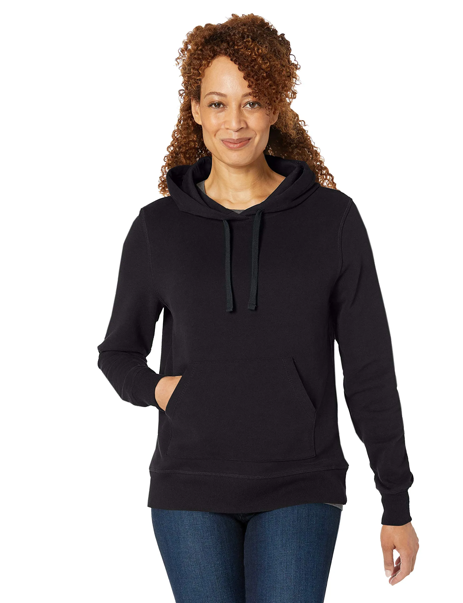 Amazon Essentials Felpa con Cappuccio in Pile Vestibilità Regular Donna, Nero, 4XL Plus - immagine 3