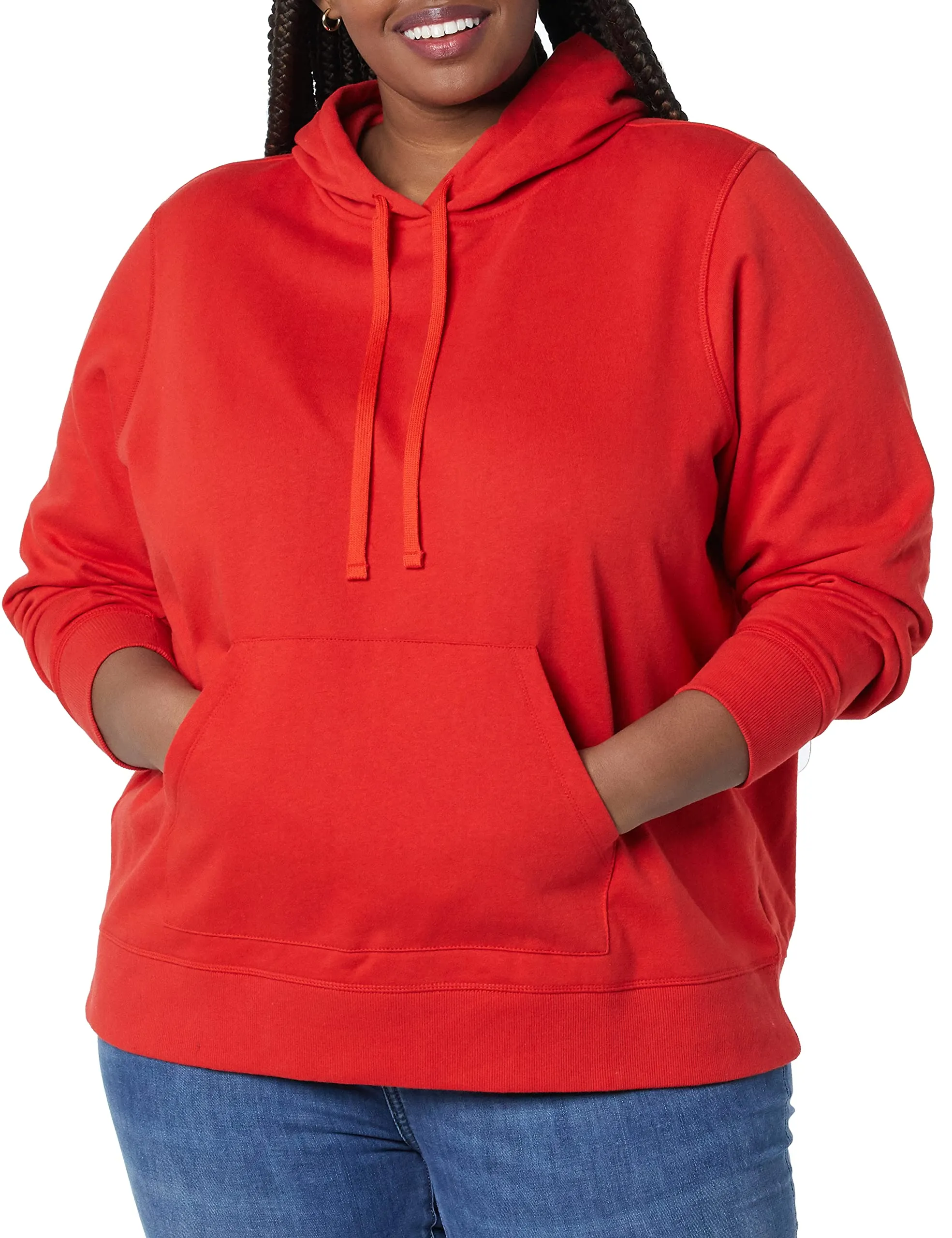 Amazon Essentials Felpa con Cappuccio in Pile Donna, Rosso, XL - immagine 3