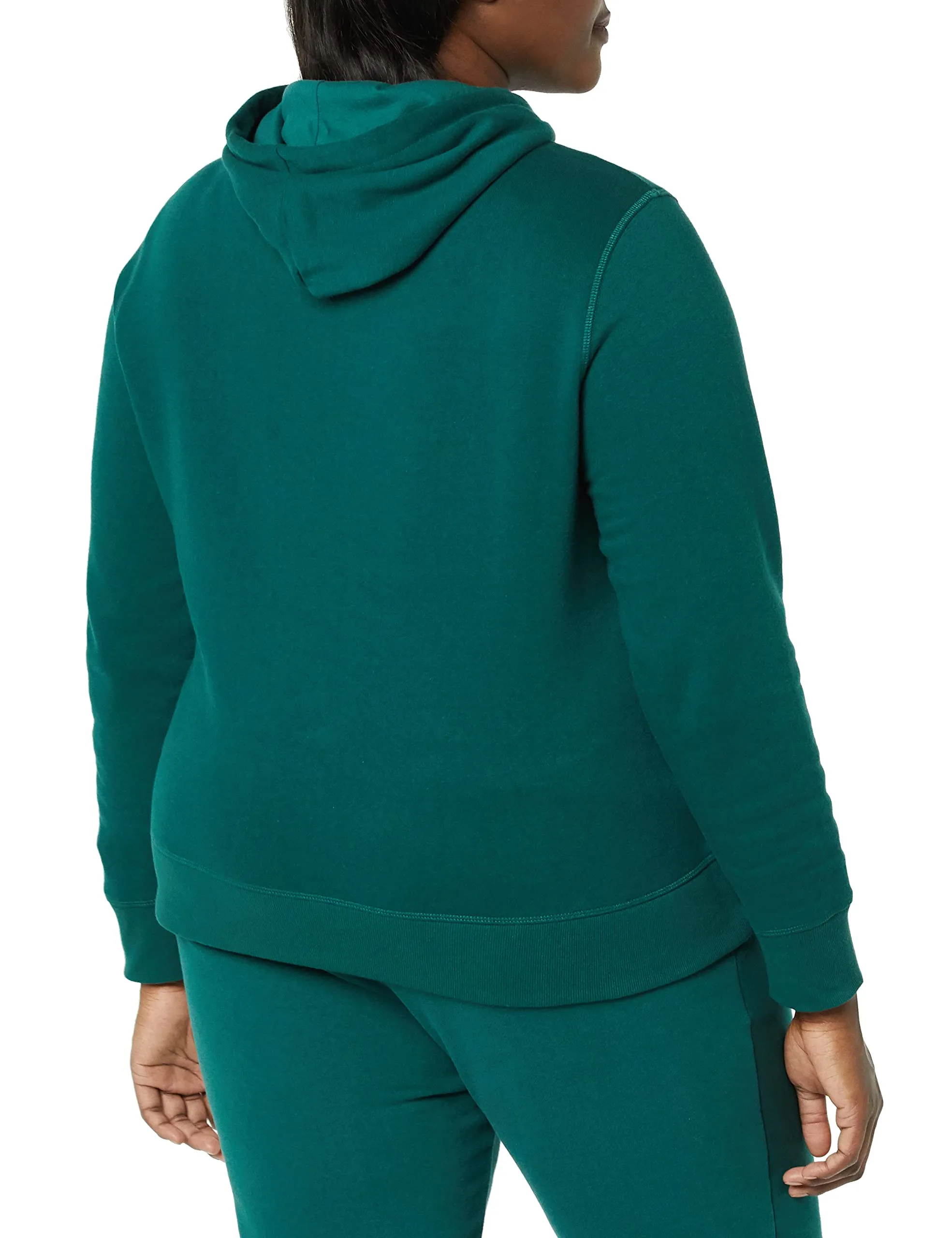 Amazon Essentials Felpa con Cappuccio in Pile Donna, Verde Scuro, L - immagine 4