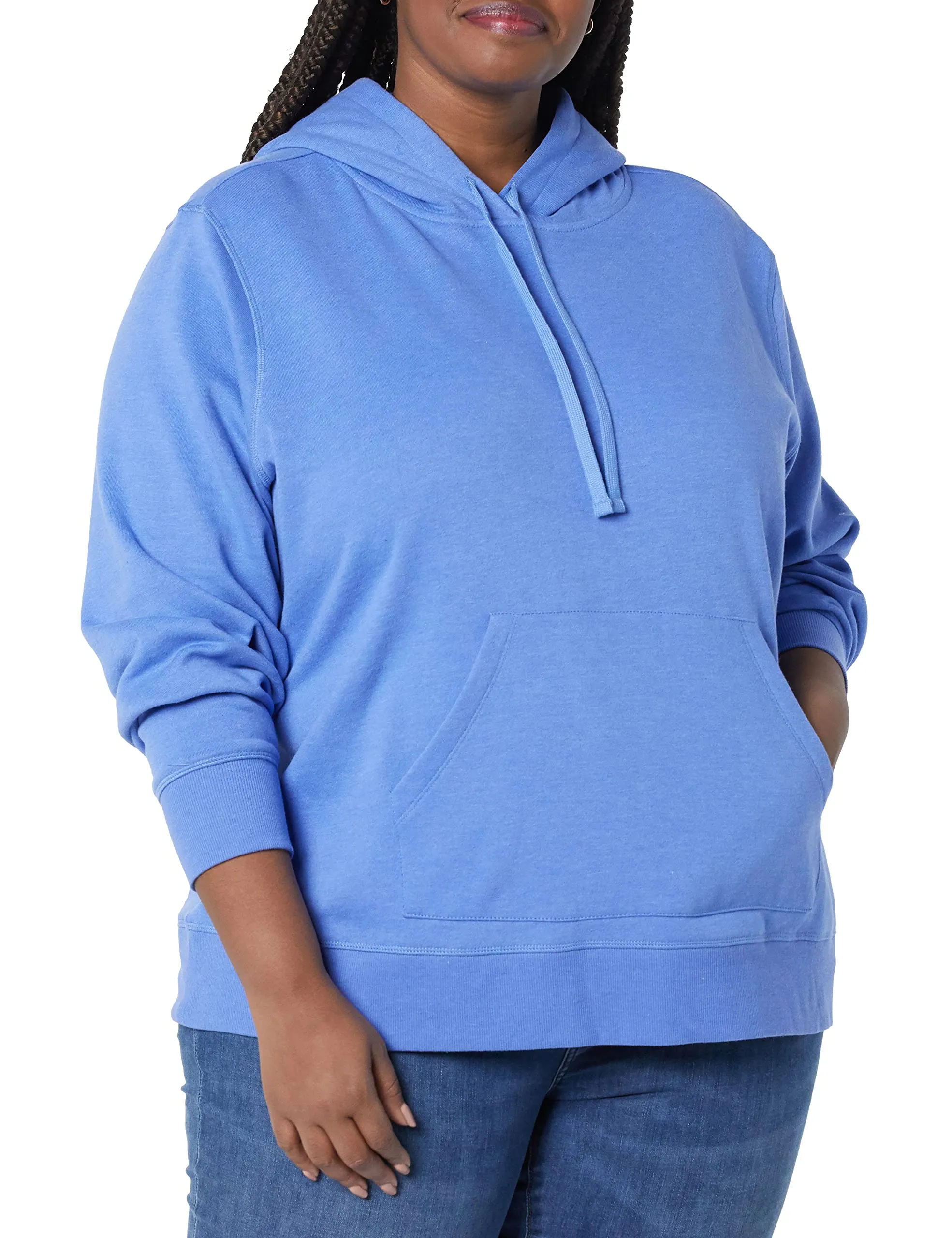 Amazon Essentials Felpa con Cappuccio in Pile Regular Fit Donna, Blu Puntinato, XXL - immagine 3