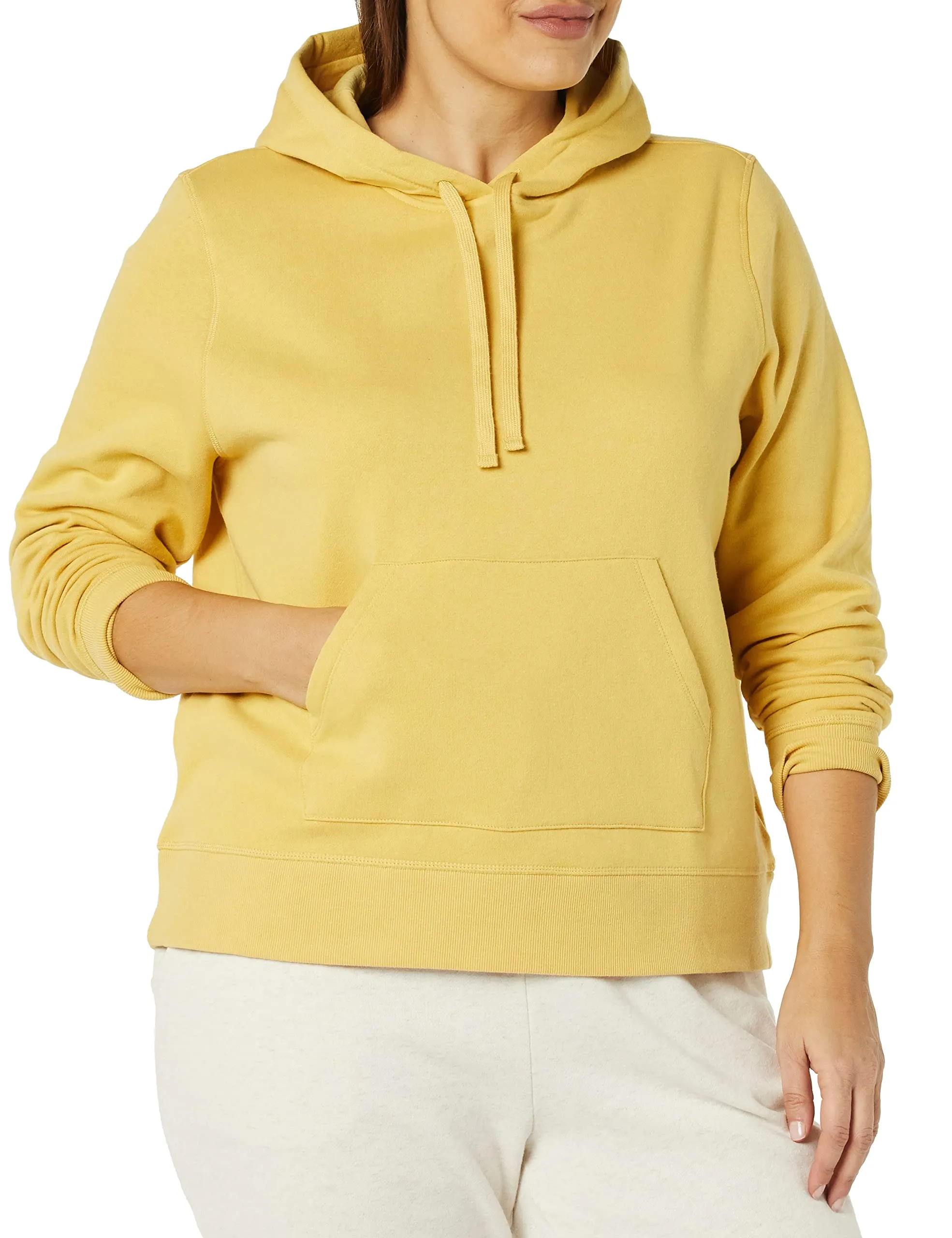 Amazon Essentials Felpa con Cappuccio in Pile da Donna, Giallo Scuro, M - immagine 3