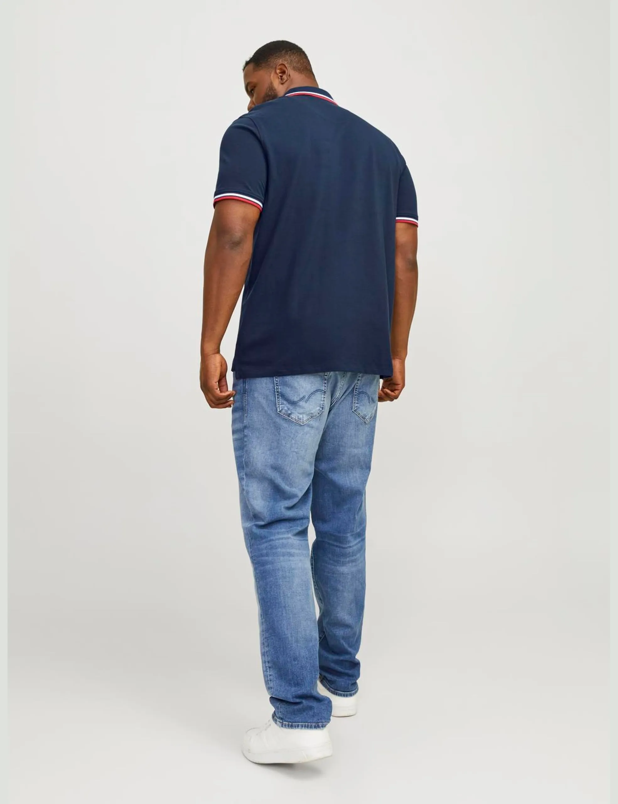 Jack & Jones Polo Shirt Navy Blazer 6XL Plus - immagine 3
