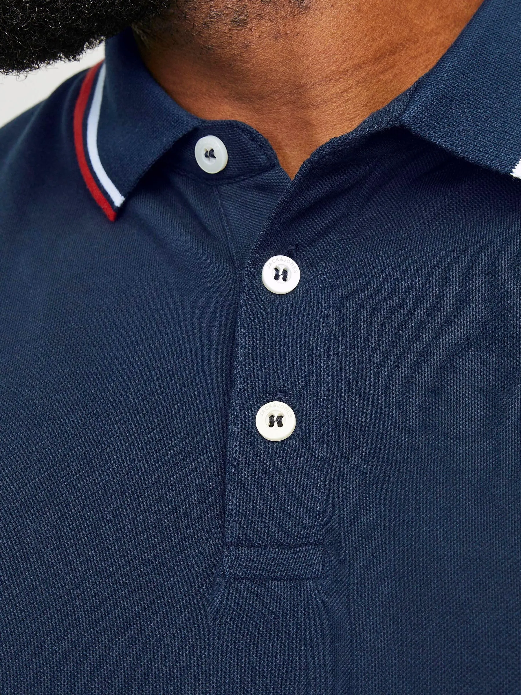 Jack & Jones Polo Semplice Blu 5XL Plus - immagine 6
