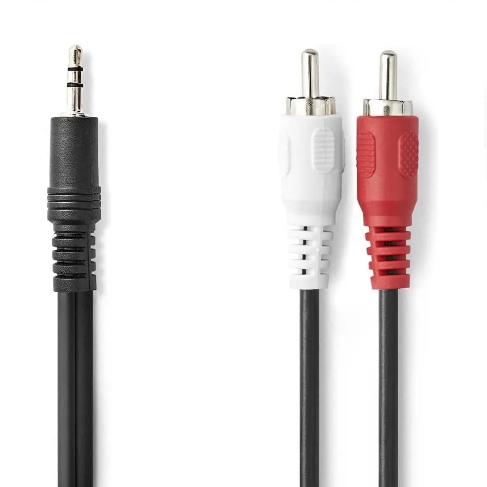 Cablepelado Cavo Audio Stereo Jack 3,5 Maschio a 2 RCA Maschio, 5 metri - immagine 1