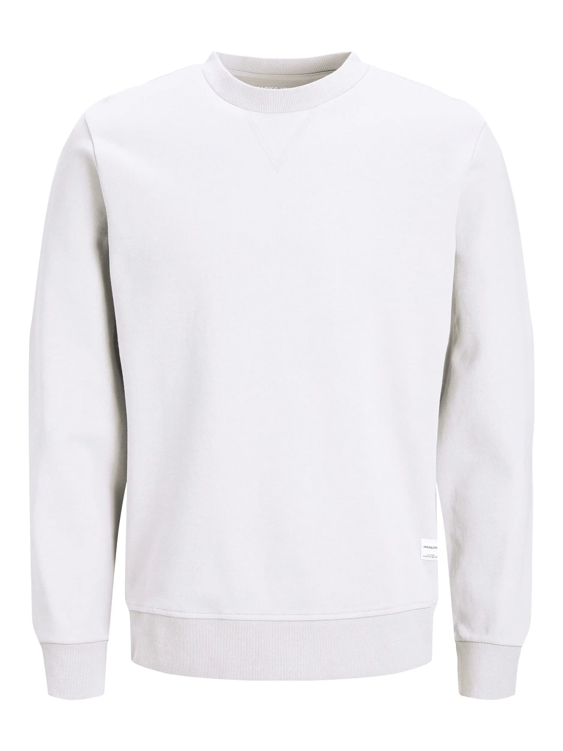 Jack & Jones Felpa Basic da Uomo con Scollo Rotondo, Bianco, S - immagine 1