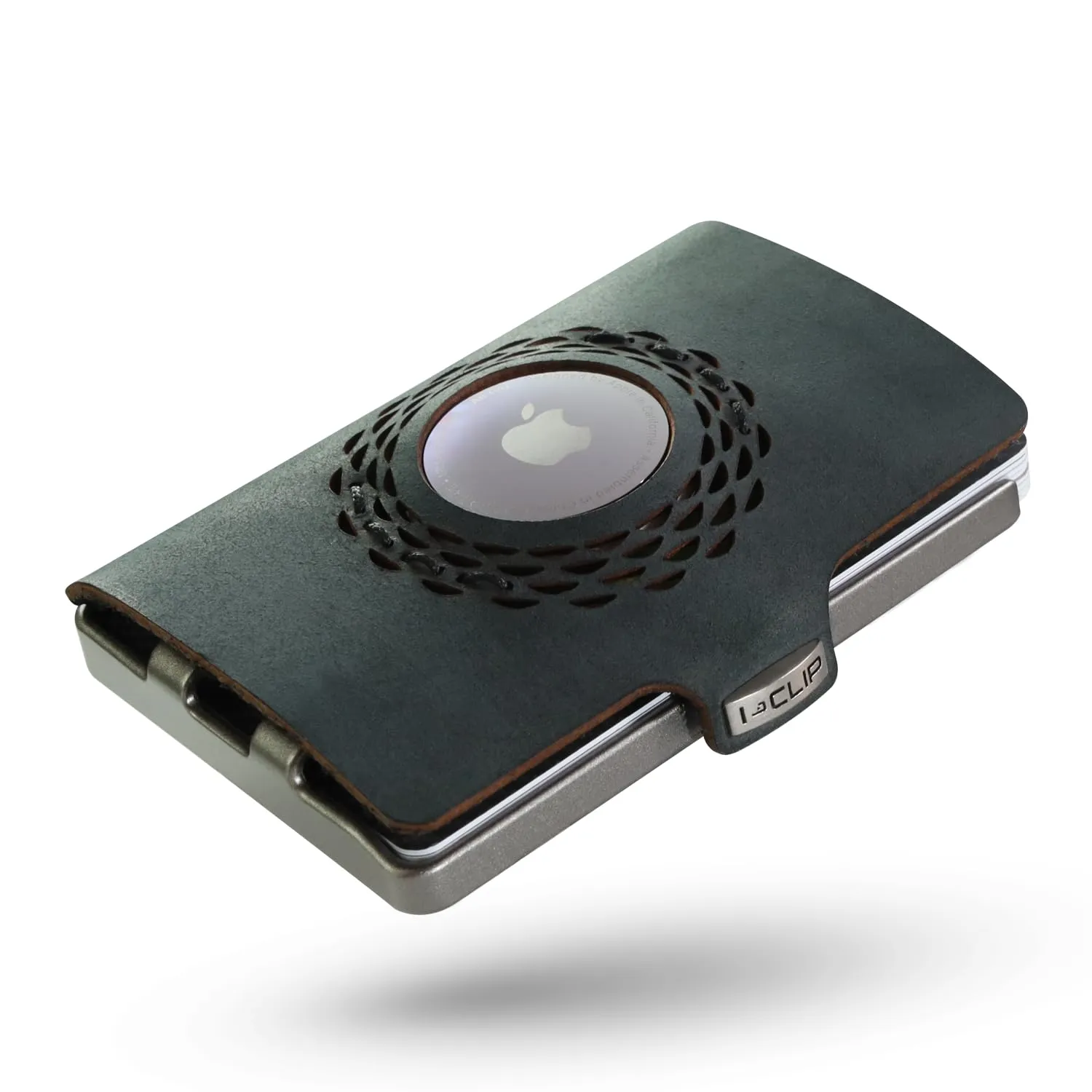 I-CLIP Radio Impact Argento Nero con scomparto per AirTag - immagine 1