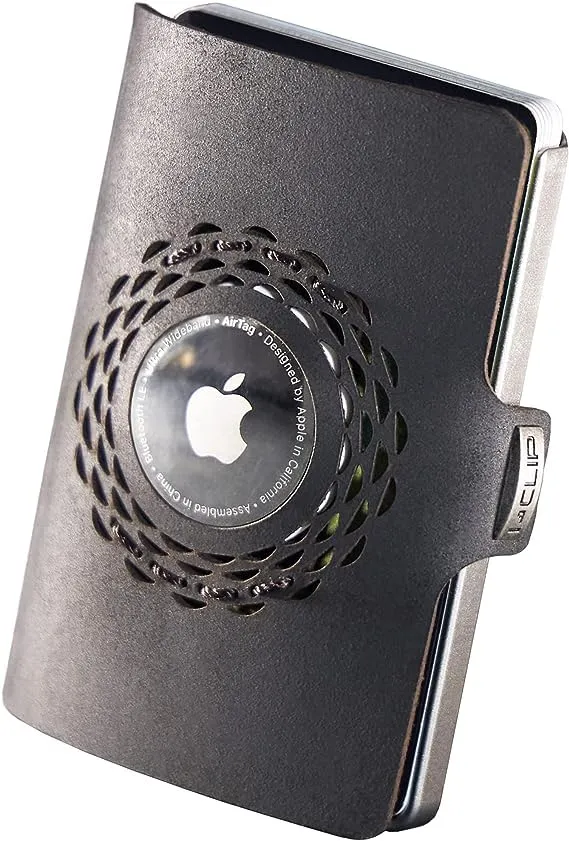 I-CLIP Radio Impact Argento Nero con scomparto per AirTag - immagine 4