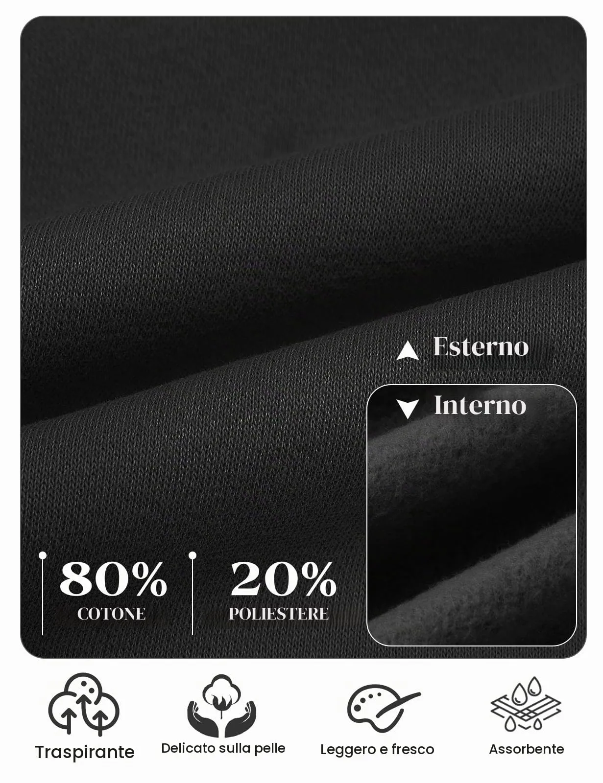 Tuopuda Felpa con Cappuccio e Zip per Donna, Cardigan in Pile con Tasche, Nero, XL - immagine 5
