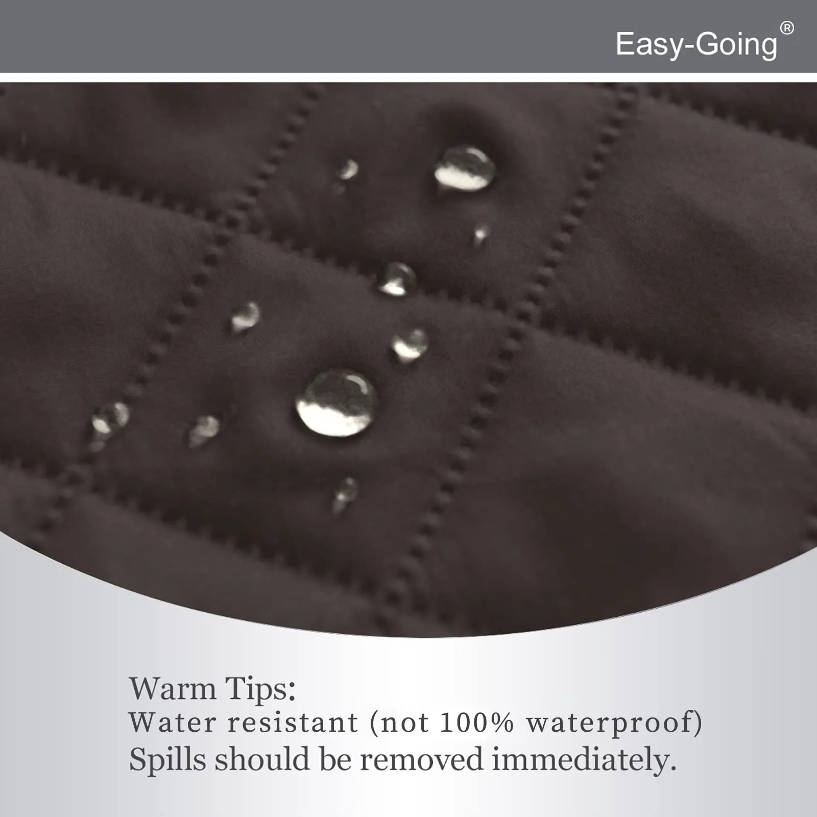 Easy-Going Fodera per Poltrona Reclinabile Impermeabile e Reversibile, 55,9 cm, Colore Cioccolato - immagine 4