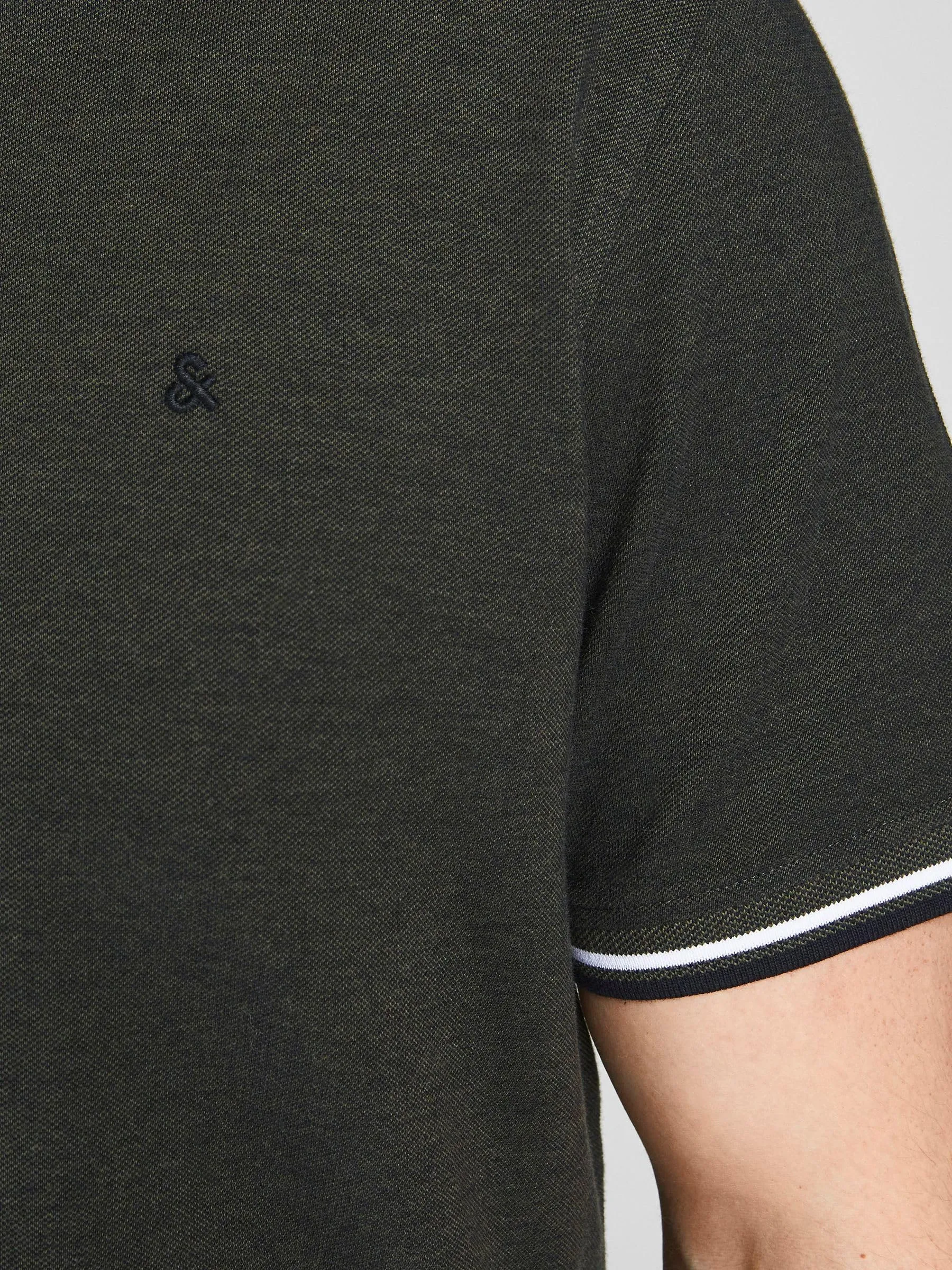 Jack & Jones Polo Semplice Verde 7XL Plus - immagine 6