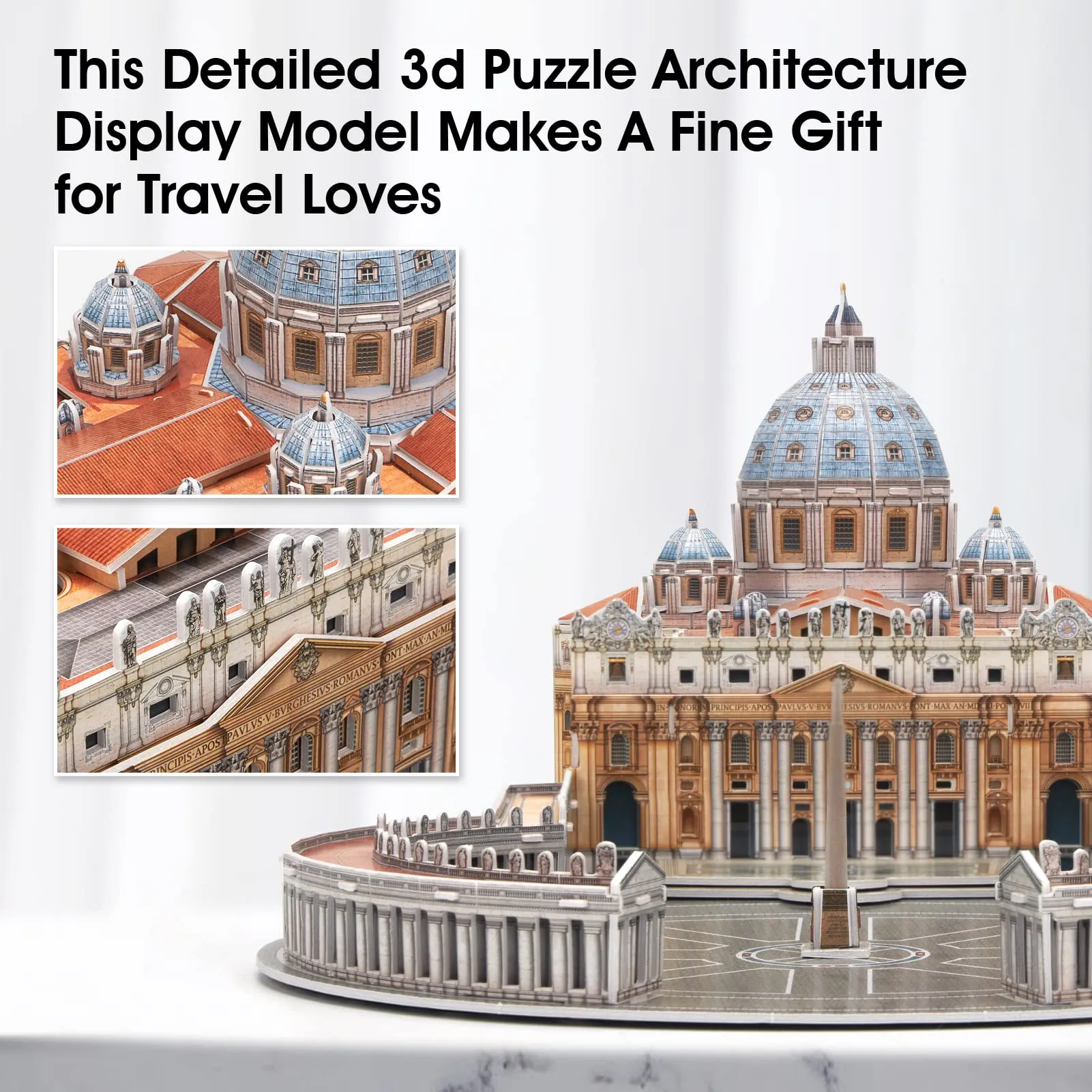 CubicFun Puzzle 3D Basilica San Pietro, 101 Pezzi - immagine 4