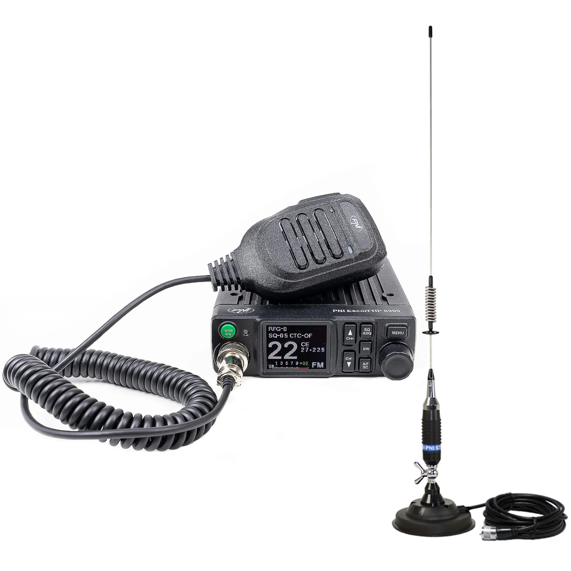 PNI Escort Radio HP 8900 ASQ 12-24V with S75 Magnetic Base Antenna - immagine 1