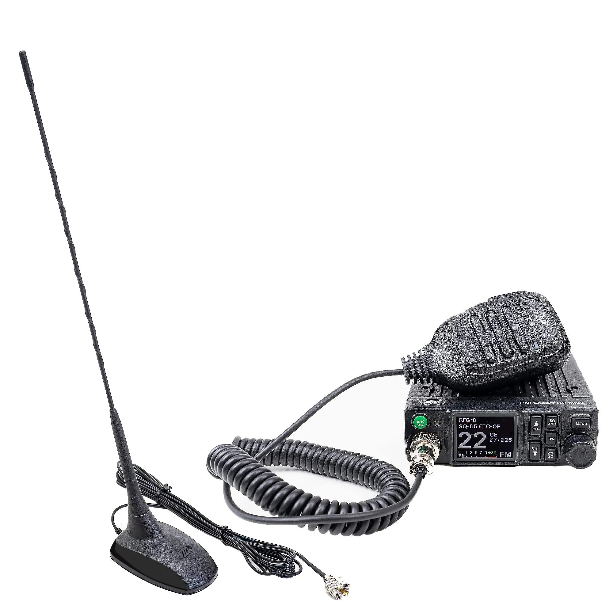 PNI 8900 ASQ CB Radio with PNI Extra 48 Magnetic Base Antenna - immagine 1