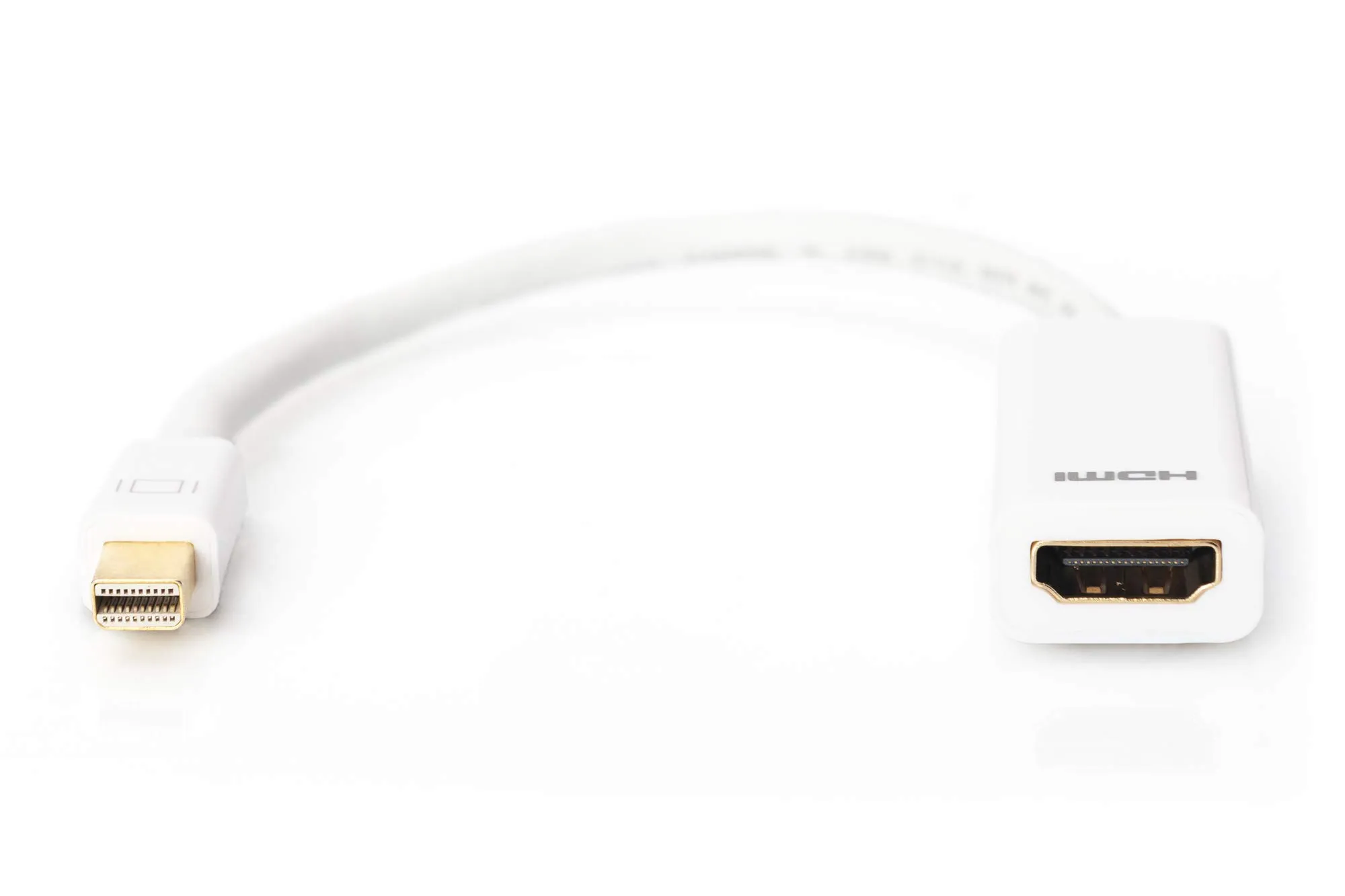 DIGITUS Adattatore Mini DisplayPort a HDMI, Full HD 60Hz, DP++ Dual-Mode, Bianco (AK-340404-001-W) - immagine 4