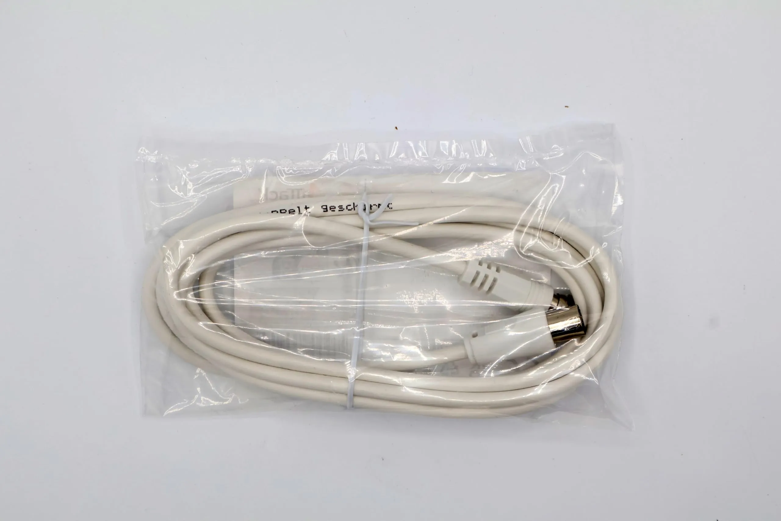 1aTTack.de Cavo Adattatore per Antenna SAT, 2,5 Metri, Connettore F a Presa Coassiale, Bianco, Ku 75db - immagine 3