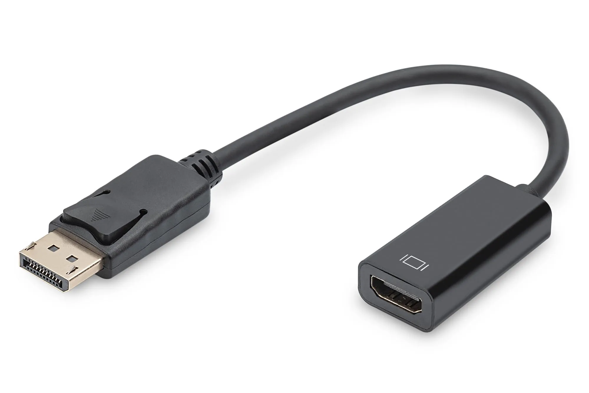 DIGITUS DisplayPort to HDMI Adapter - Black (DB-340400-001-S) - immagine 1