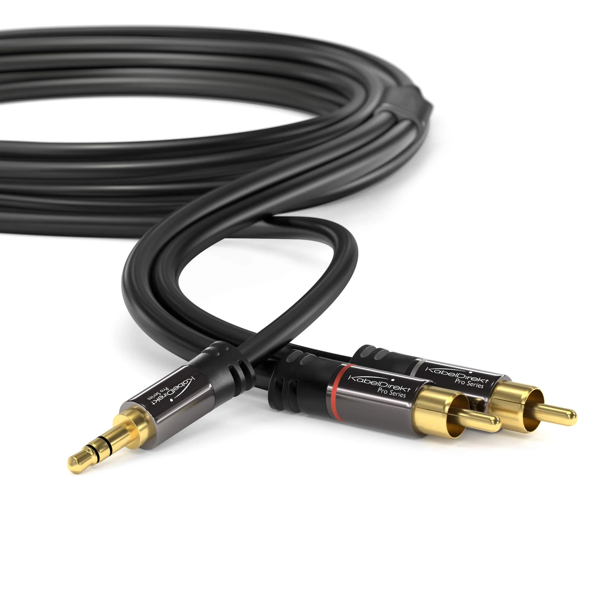 KabelDirekt Cavo Adattatore Jack 3,5mm a 2 RCA, 2m - immagine 2
