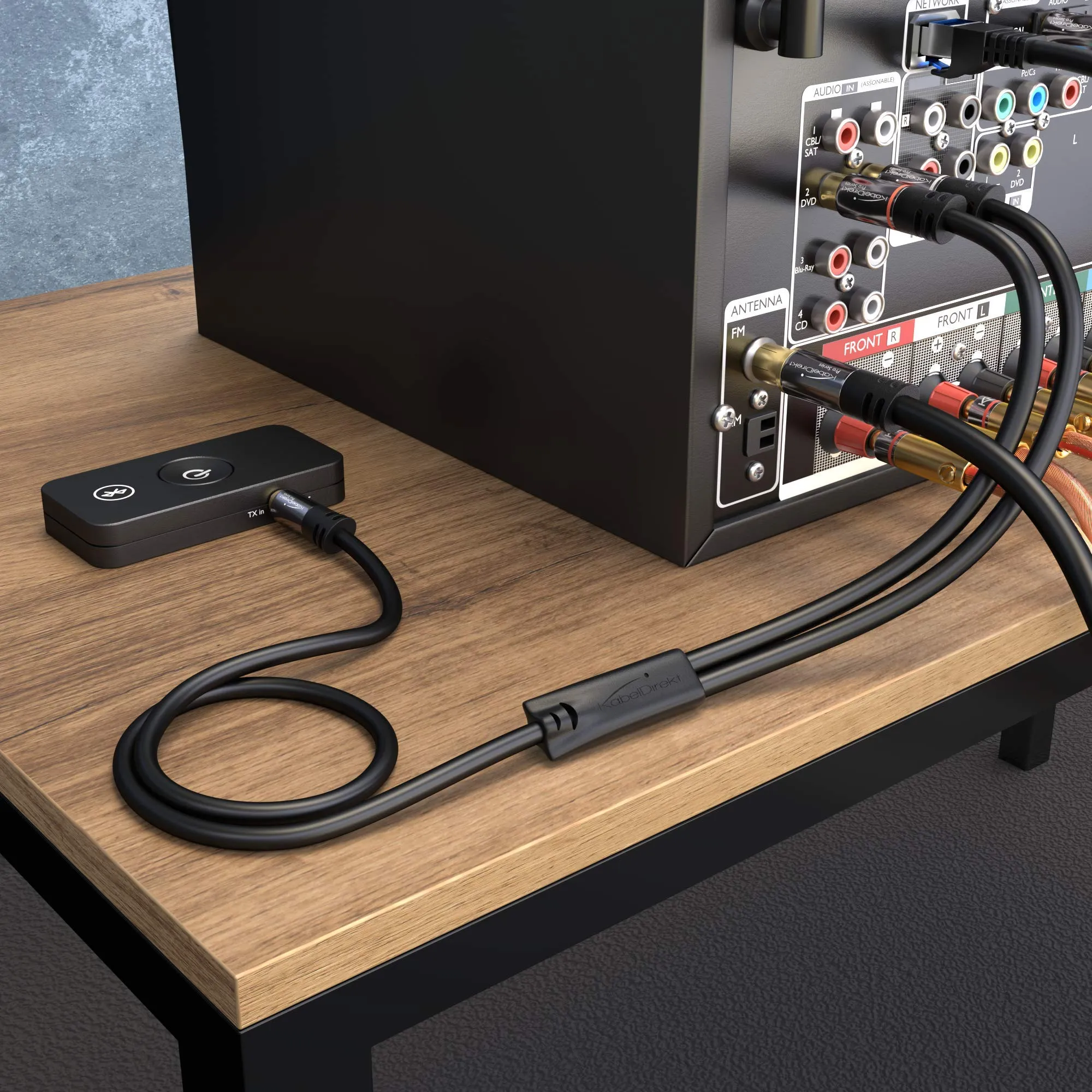KabelDirekt Cavo Adattatore Jack 3,5mm a 2 RCA, 2m - immagine 4