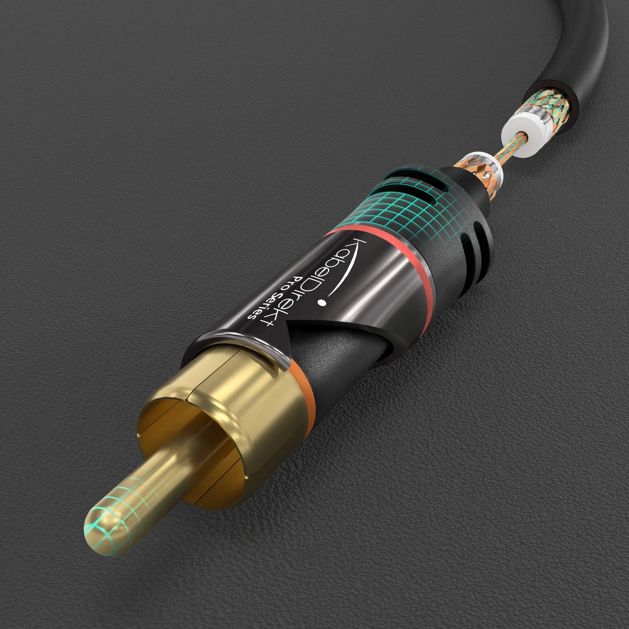 KabelDirekt Cavo Adattatore Jack 3,5mm a 2 RCA, 0,5m - immagine 3