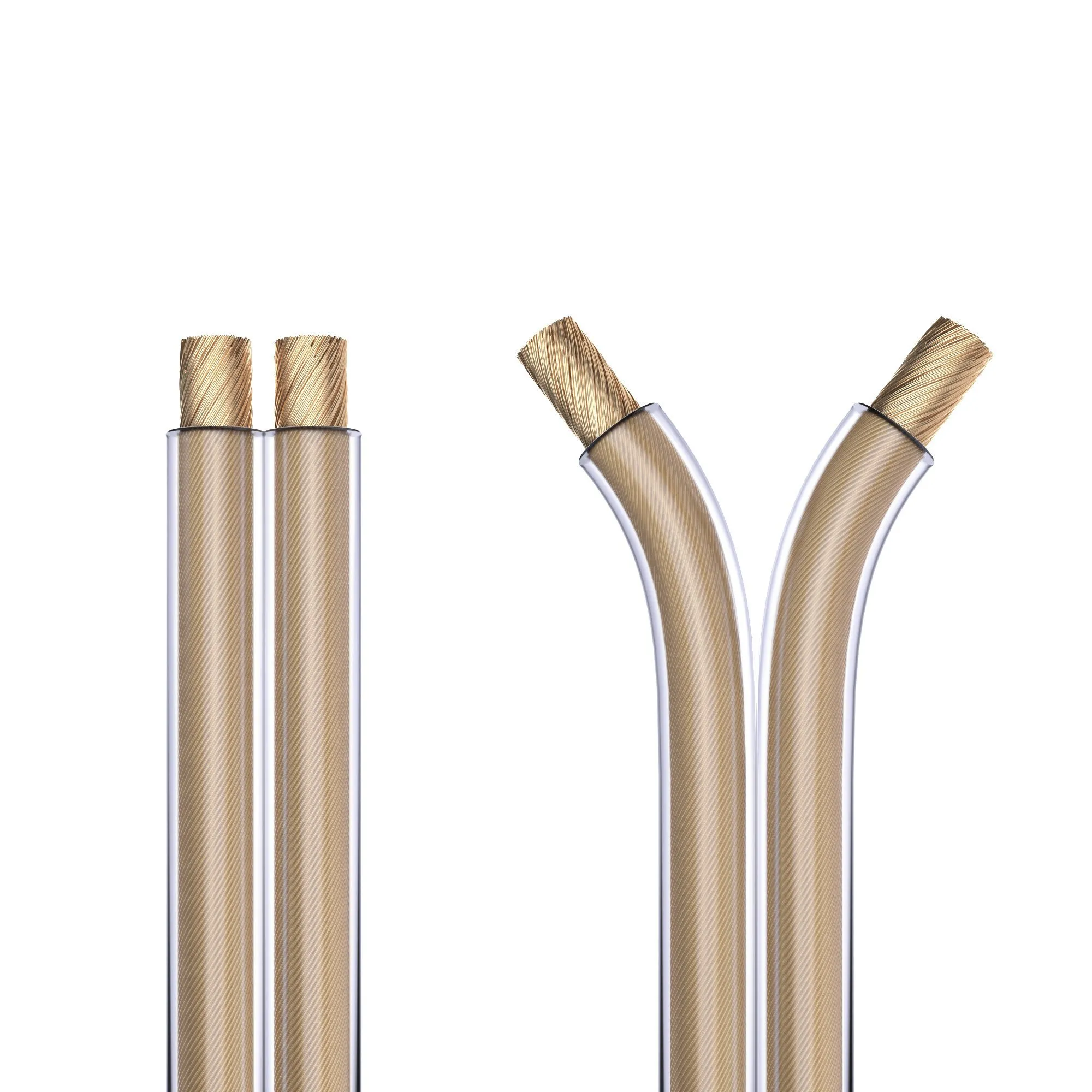PureLink SP020-025 Cavo per diffusori 2x4,0 mm² OFC, 25m, trasparente - immagine 5