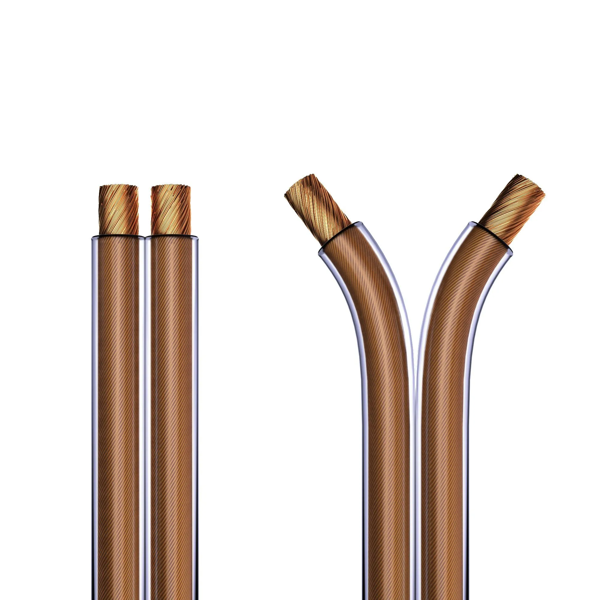 PureLink SP050-010 Cavo per diffusori 2x1,5 mm² OFC, 10 m, trasparente - immagine 5