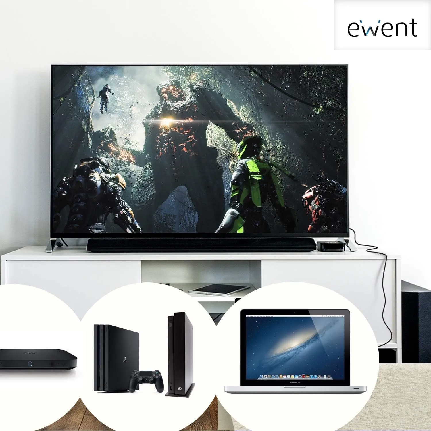 Ewent Cavo HDMI 1.4 4K con Ethernet, 3 metri - immagine 6