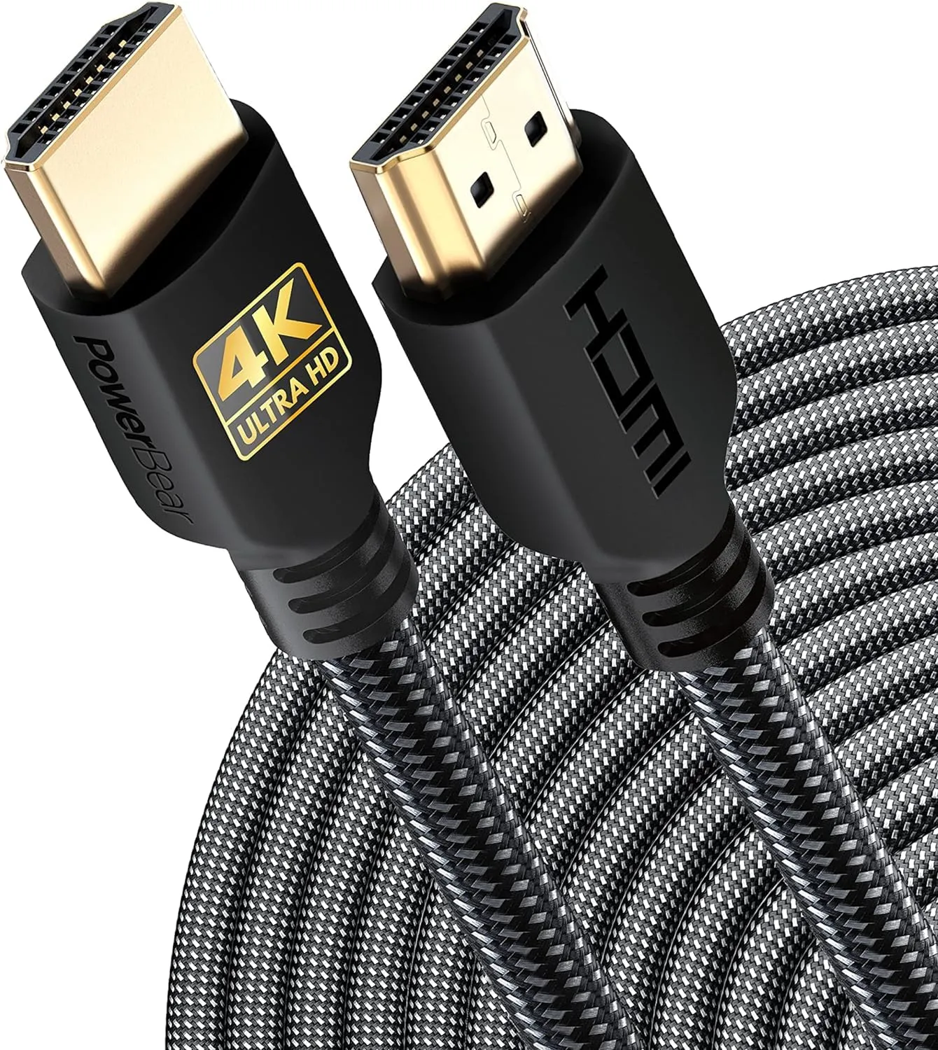 PowerBear Cavo HDMI 4K 15m, Alta Velocità, Nylon Intrecciato, 60Hz, Ultra HD, ARC e CL3 - immagine 1