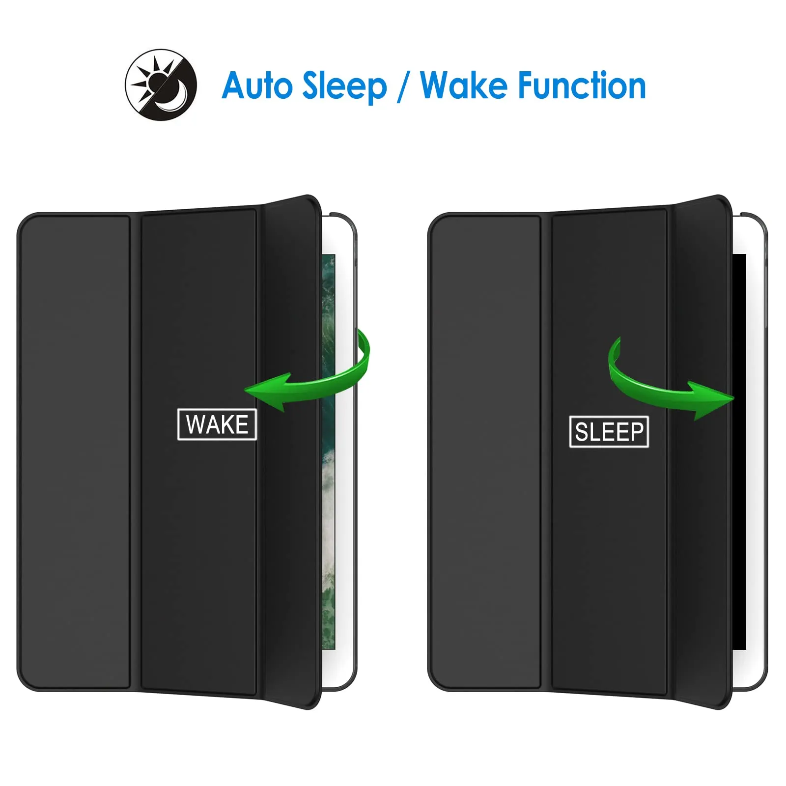 JETech Custodia per iPad 6ª/5ª Gen 9,7" (2018/2017), Nero - immagine 6