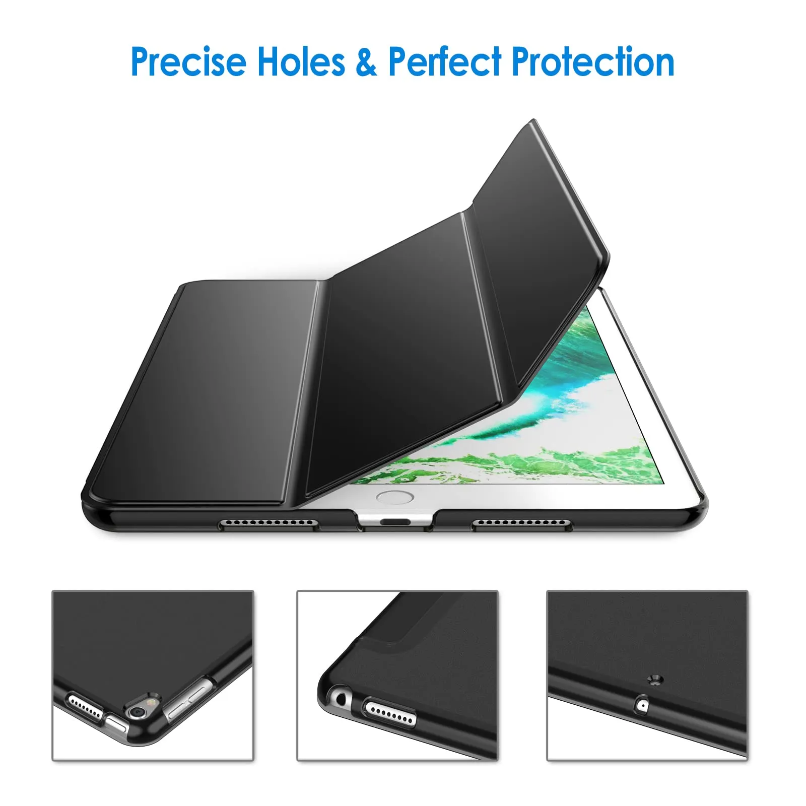 JETech Custodia per iPad Pro 10,5" (2017) e iPad Air 3ª Gen (2019), Nero - immagine 3