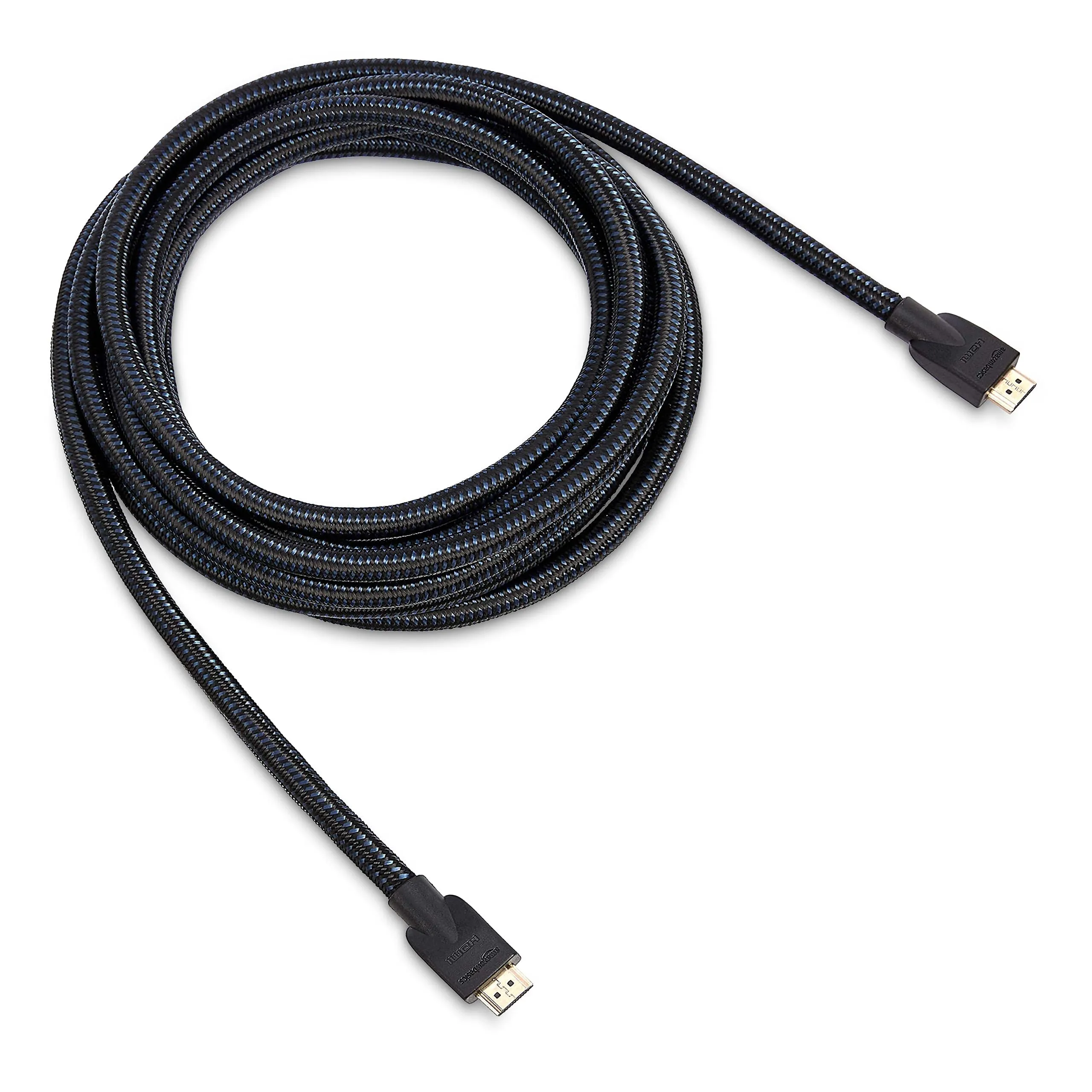 Amazon Basics Cavo HDMI intrecciato, 4,6 m, Nero e Blu - immagine 6