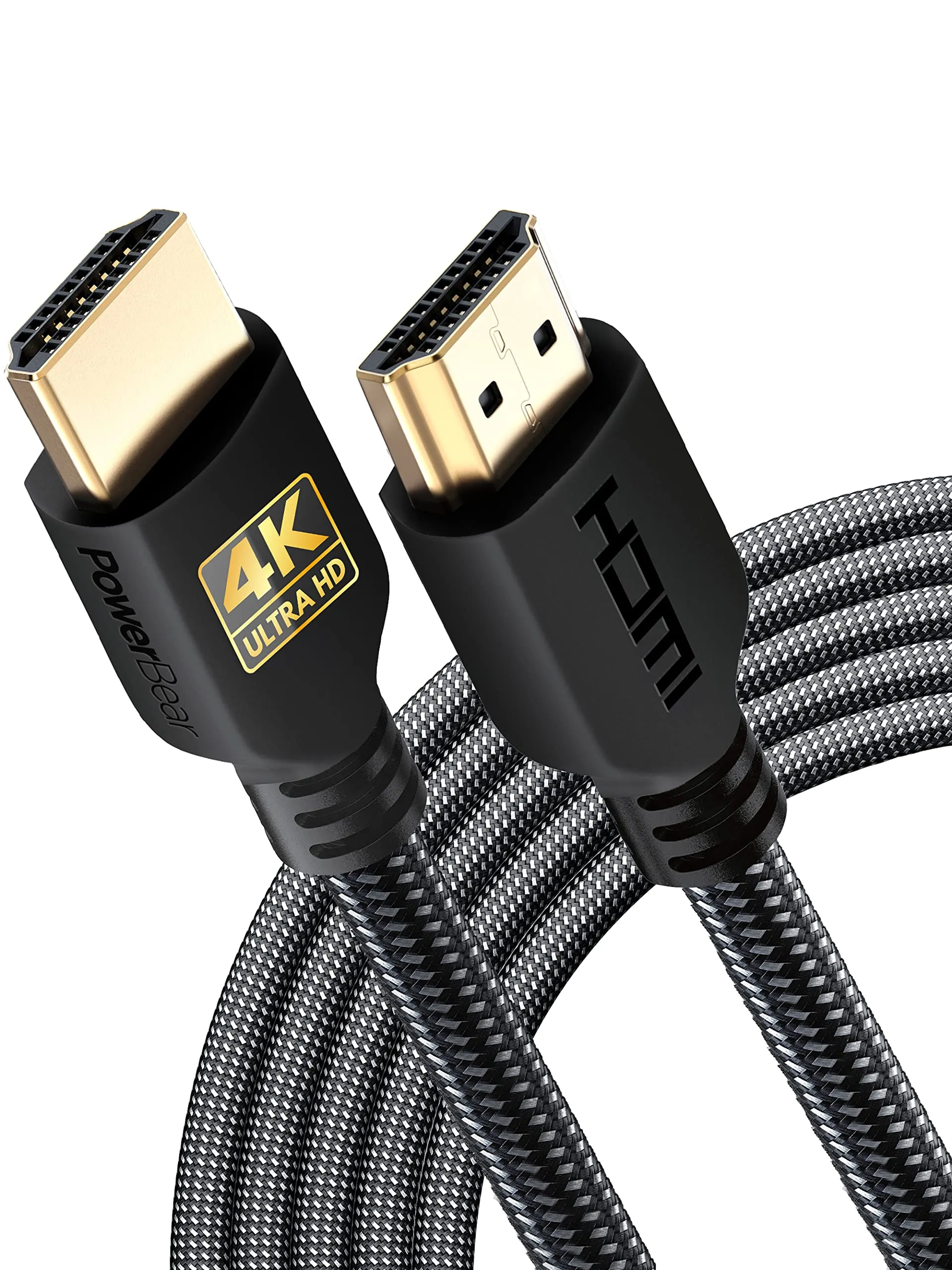 PowerBear Cavo HDMI 4K 5m, Nylon Intrecciato, 60 Hz, Ultra HD, ARC e CL3 - immagine 1