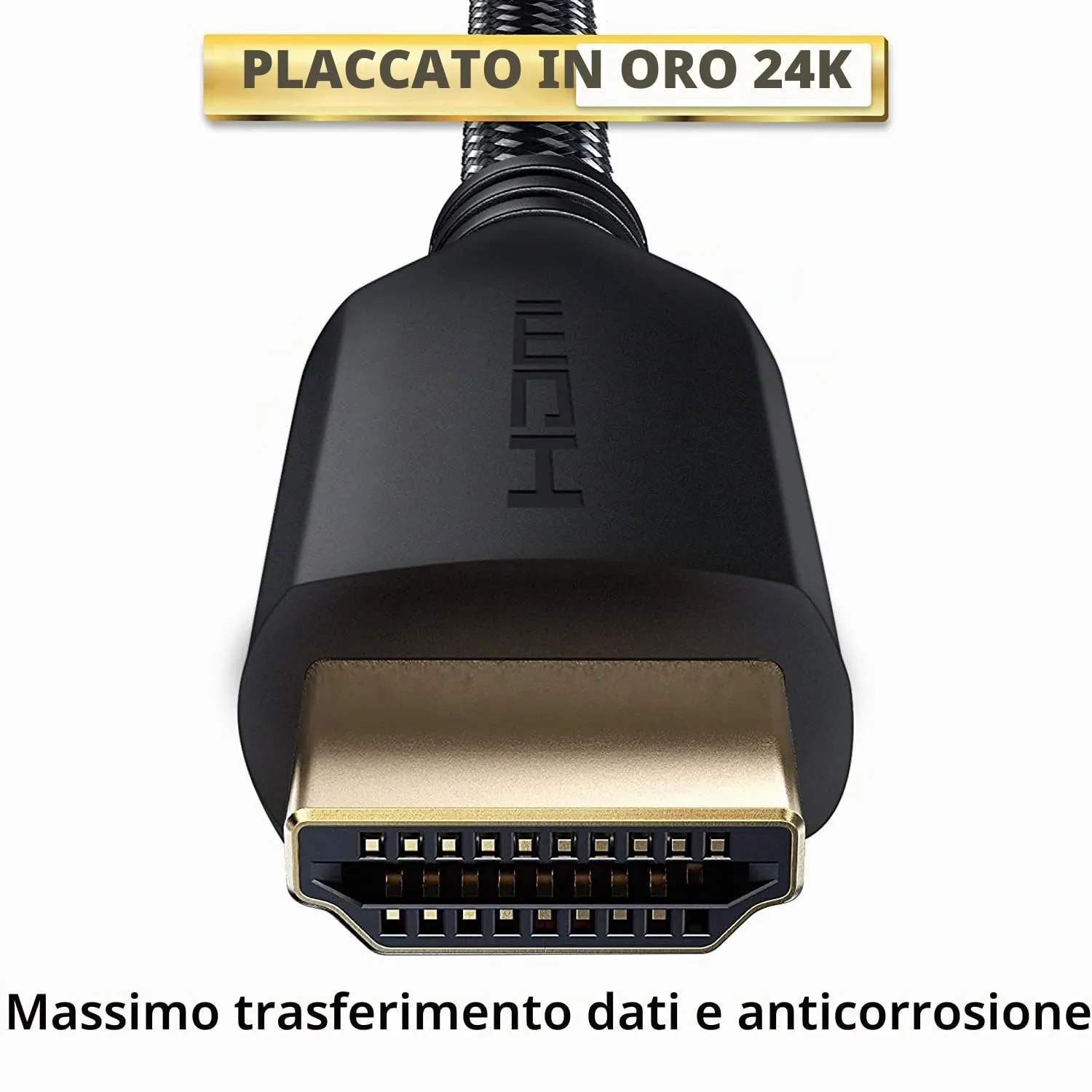 PowerBear Cavo HDMI 4K 5m, Nylon Intrecciato, 60 Hz, Ultra HD, ARC e CL3 - immagine 6