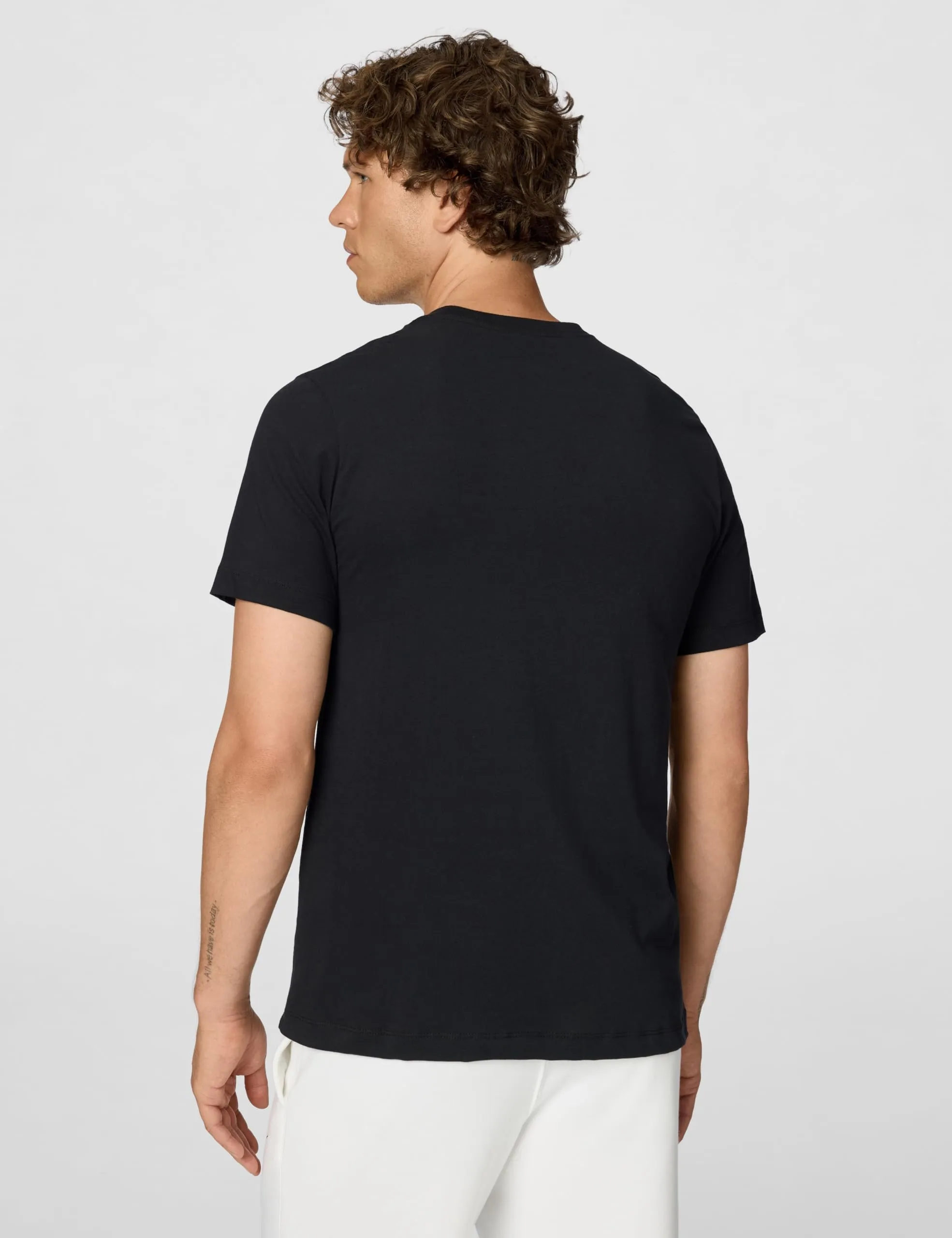 Nike NSW Just Do It Swoosh T-Shirt, Black/White, XL-T - immagine 3